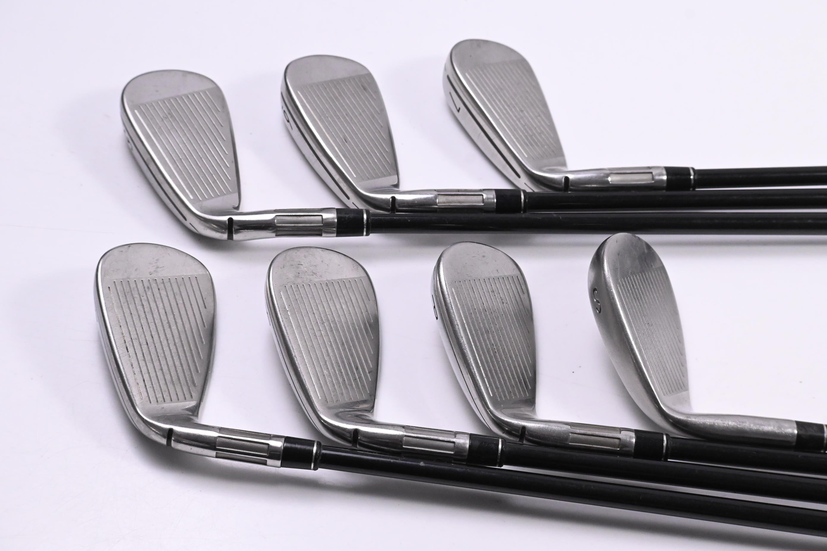 Taylormade M6 Irons / 5-PW-SW / Regular Flex Fujikura Atmos Orange 6 Shafts