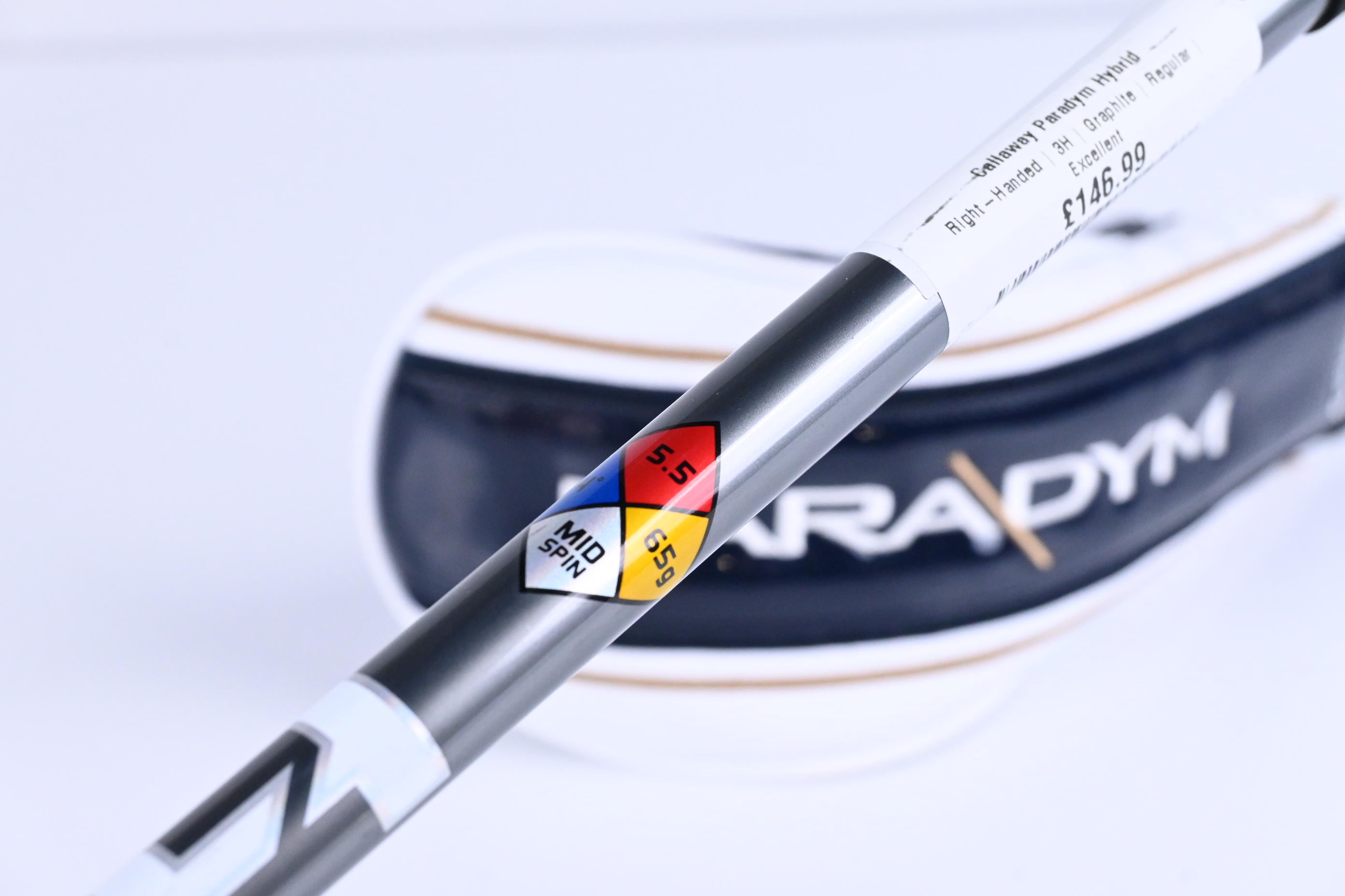 Callaway Paradym #3 Hybrid / 18 Degree / Regular Flex HZRDUS Silver 65 Shaft