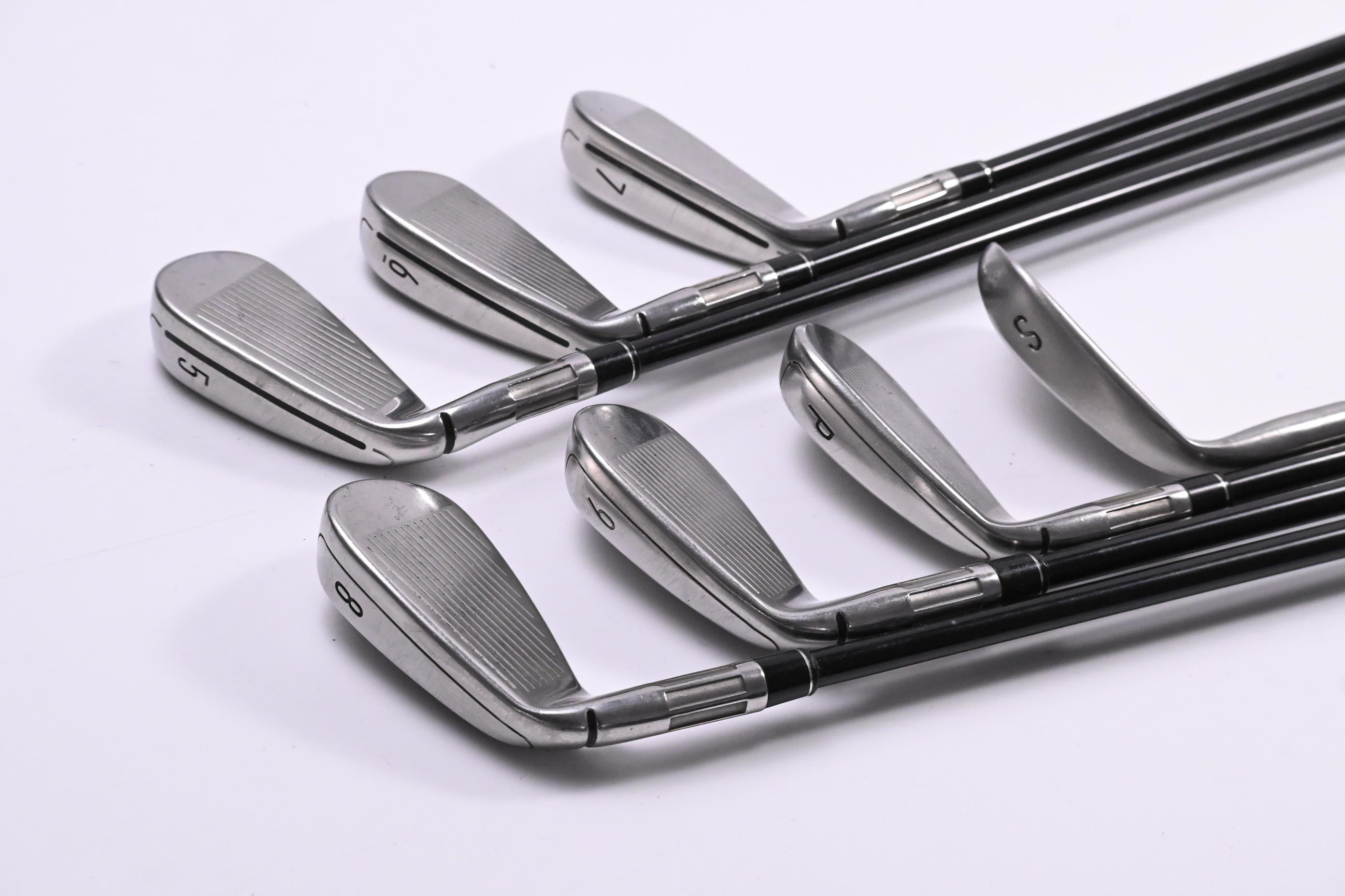 Taylormade M6 Irons / 5-PW-SW / Regular Flex Fujikura Atmos Orange 6 Shafts