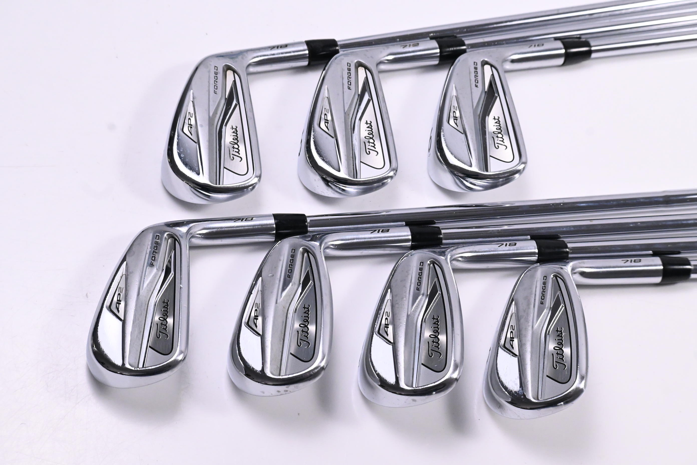 Titleist 718 AP2 Irons / 4-PW / Stiff Flex AMT Tour White S300 Shafts
