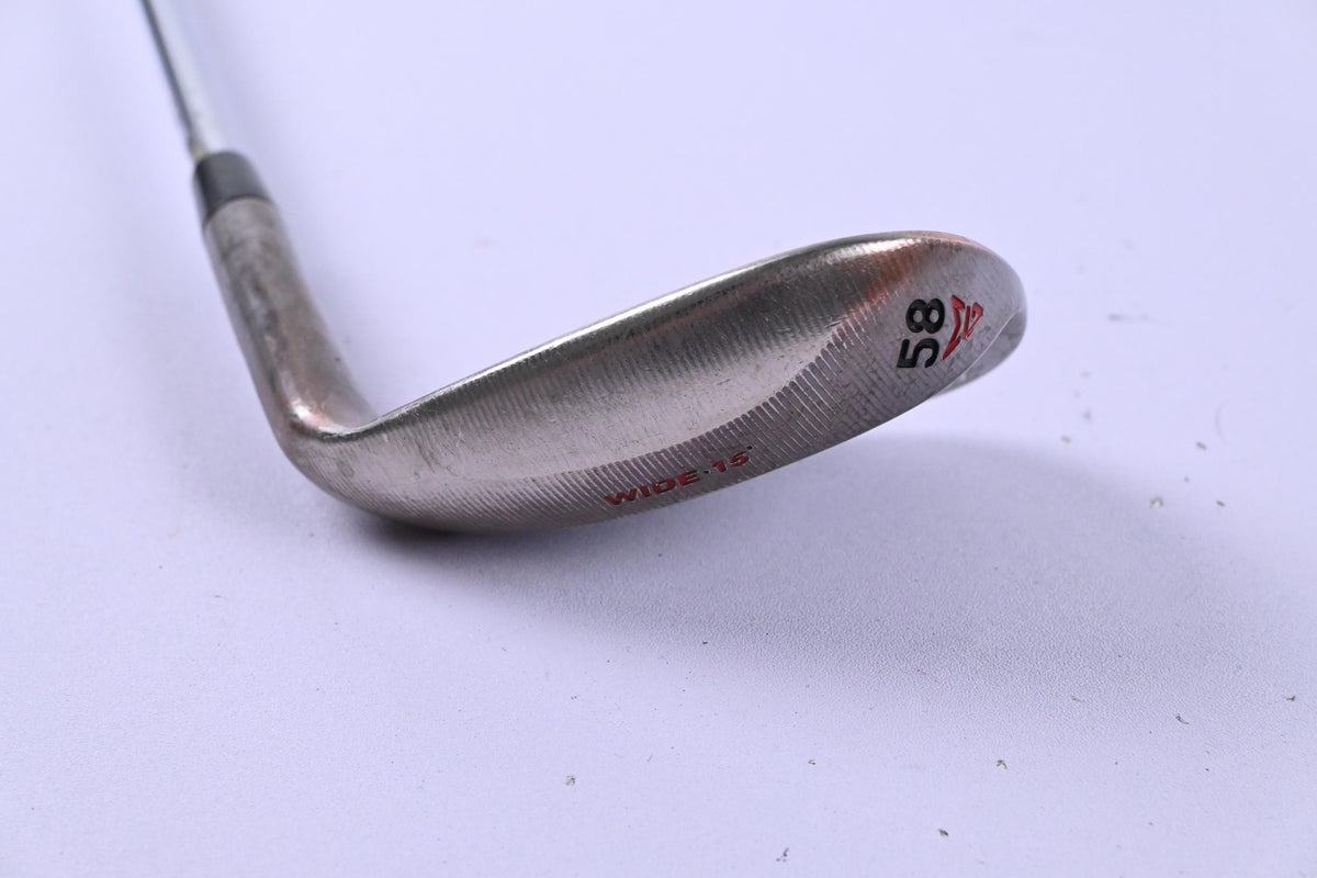 Left Hand Taylormade Hi-Toe Raw Big Foot Lob Wedge / 58 Degree / Regular Flex