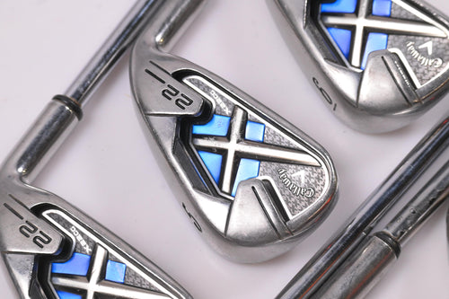 Callaway X-22 Irons / 4-9i+SW / Stiff Flex Dynamic Gold Shafts