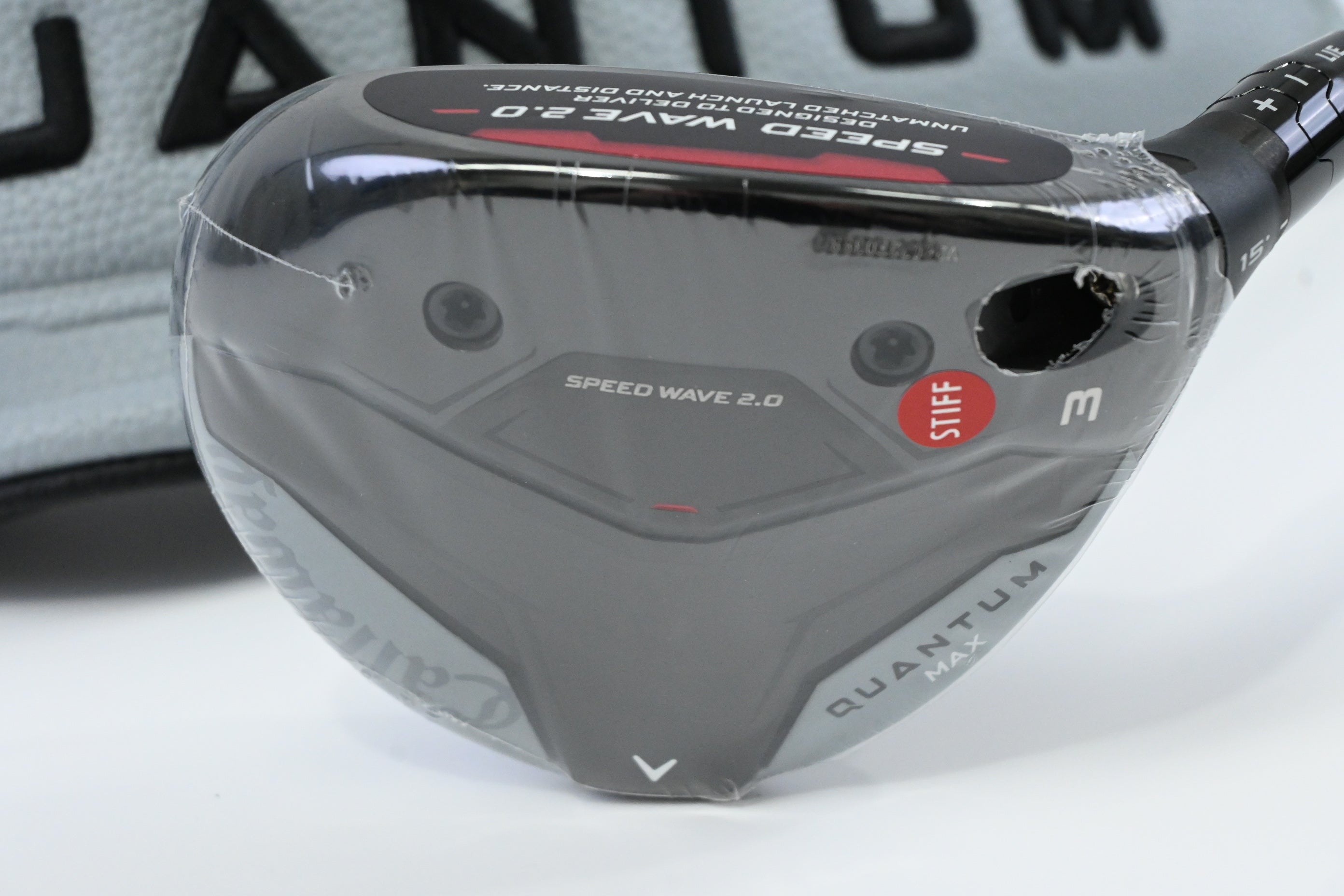 Callaway Quantum Max #3 Wood / 15 Degree / Stiff Flex Denali Frost Silver 60
