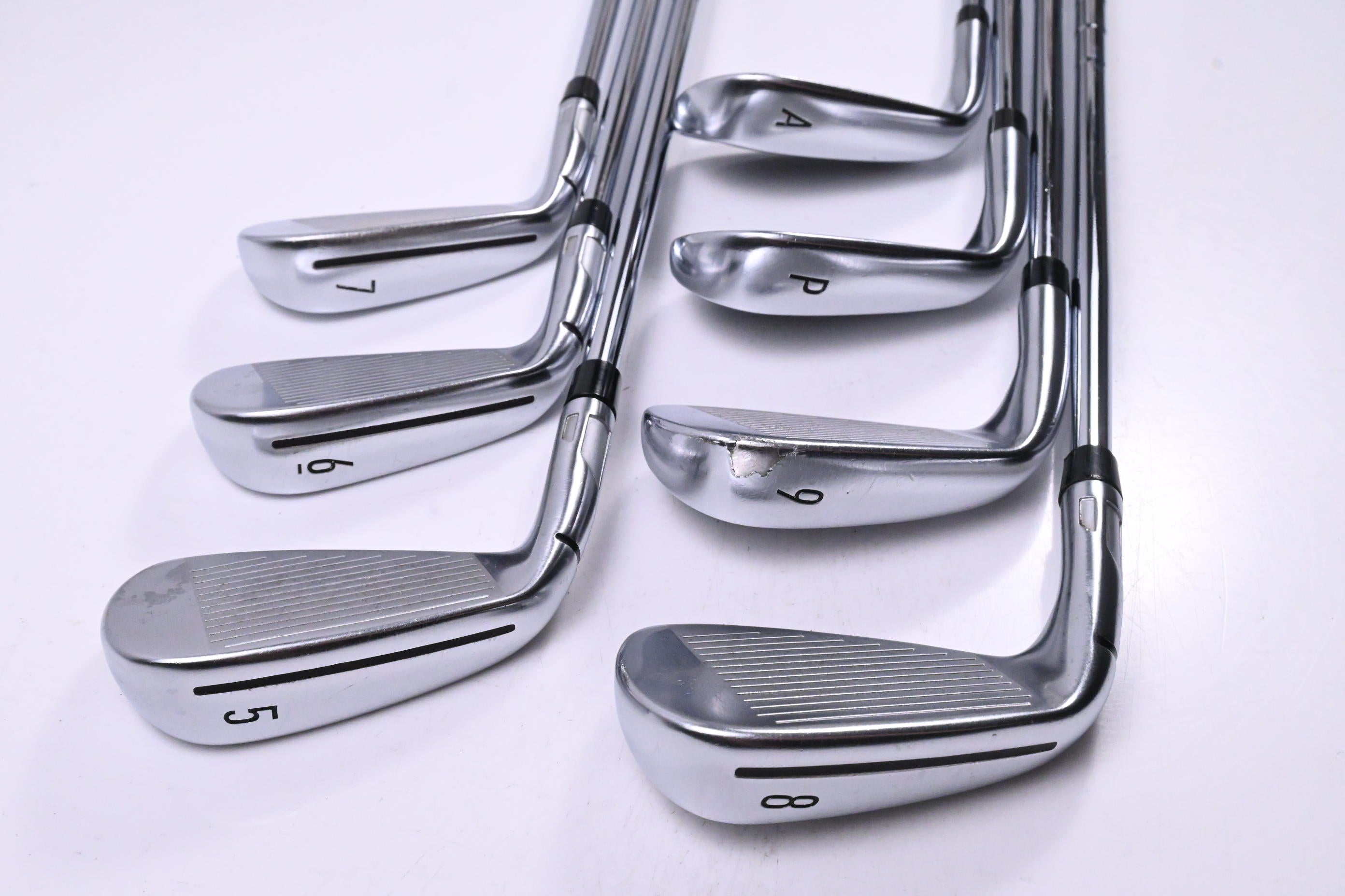 Taylormade Qi Irons / 5-PW+AW / Stiff Flex Dynamic Gold 105 S300 Shafts