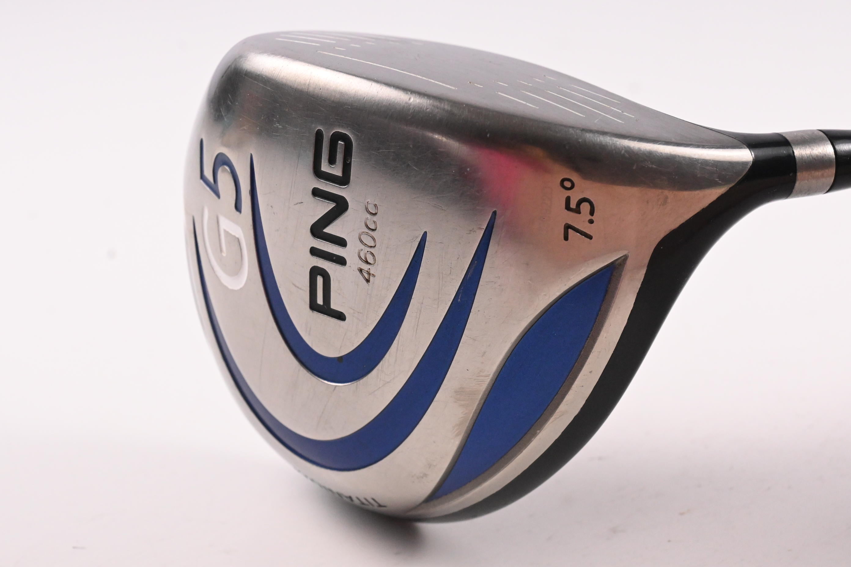 Ping G5 Driver / 7.5 Degree / Stiff Flex Grafalloy Prolaunch Blue 65 Shaft