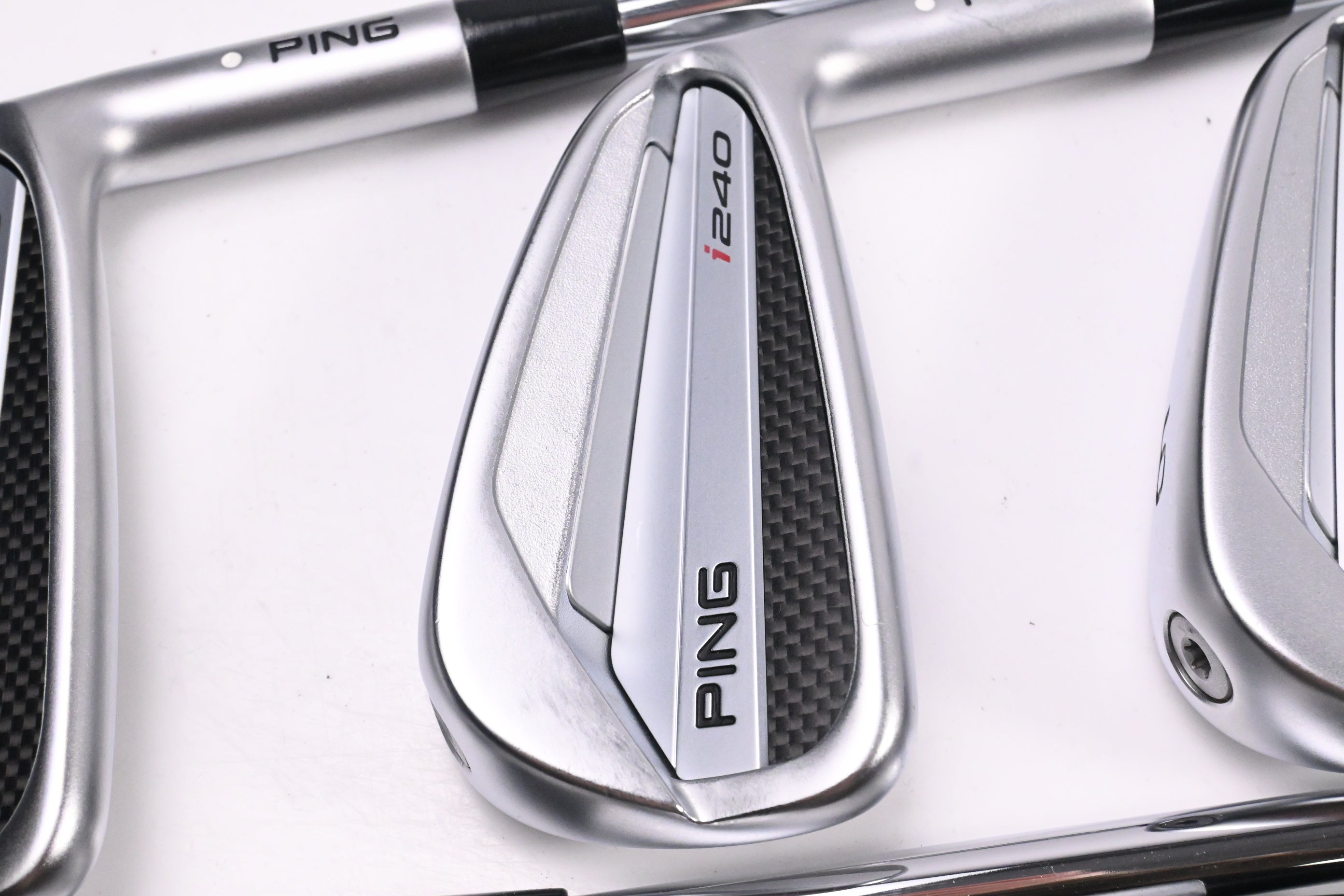 Ping I240 Irons / 4-PW+UW / White Dot / Stiff Flex Dynamic Gold Mid 115 S300