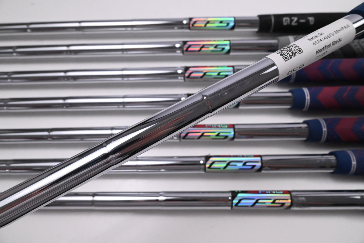 Ping G25 Irons / 5-PW+GW+SW / White Dot / Regular Flex Ping CFS Shafts