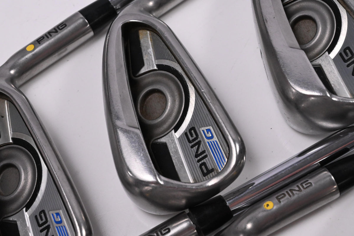 Ping G Series Irons / 5-PW+SW / Yellow Dot / Regular Flex Ping AWT 2.0 Shafts