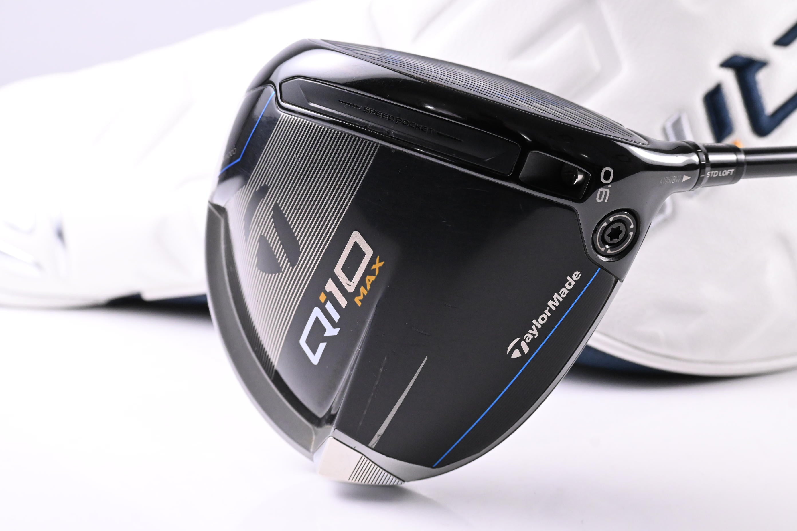Taylormade Qi10 Max Driver / 9 Degree / Stiff Flex HZRDUS Smoke Blue RDX 60
