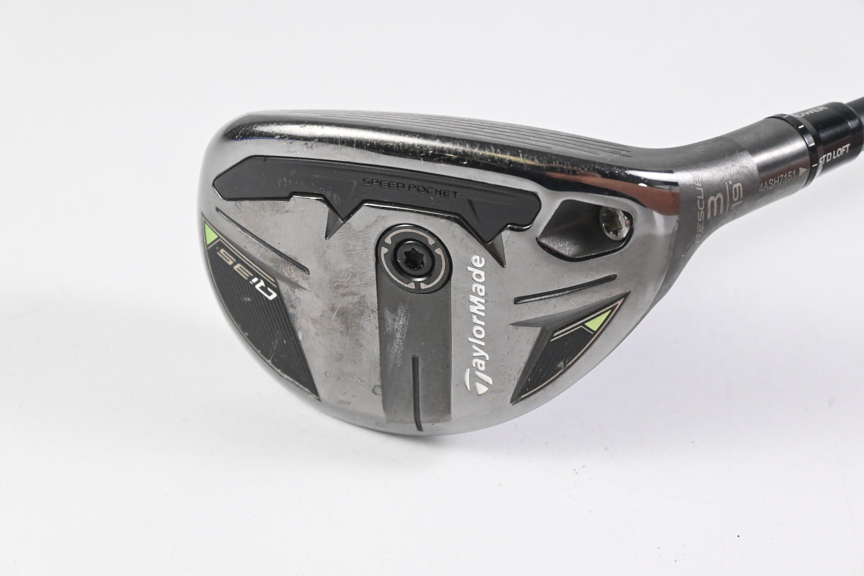 Taylormade Qi35 #3 Hybrid / 19 Degree / Stiff Flex Fujikura Ventus Blue 7 Shaft