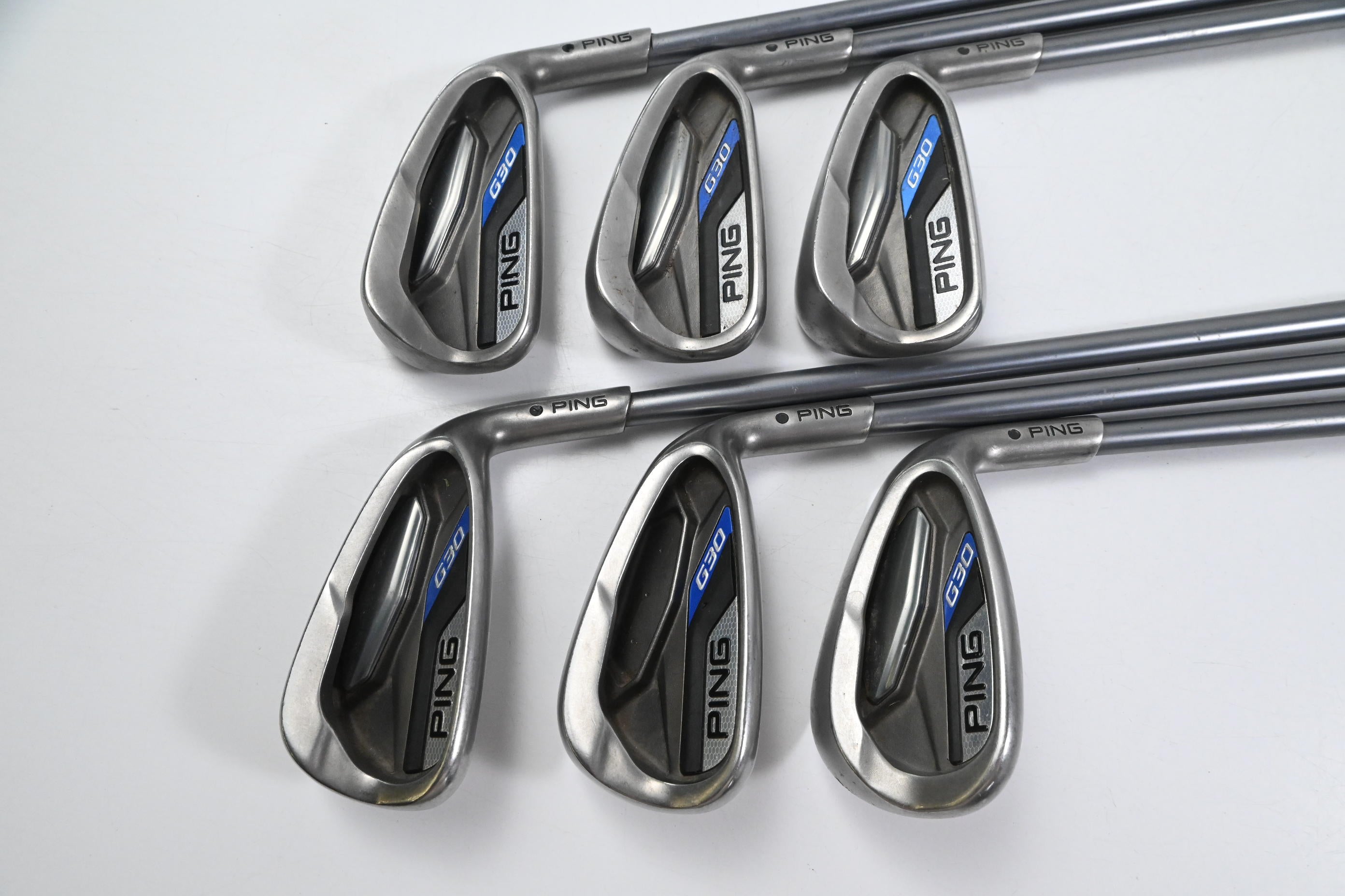 Ping G30 Irons / 5-9i+SW / Black Dot / Regular Flex Ping TFC 419 Shafts