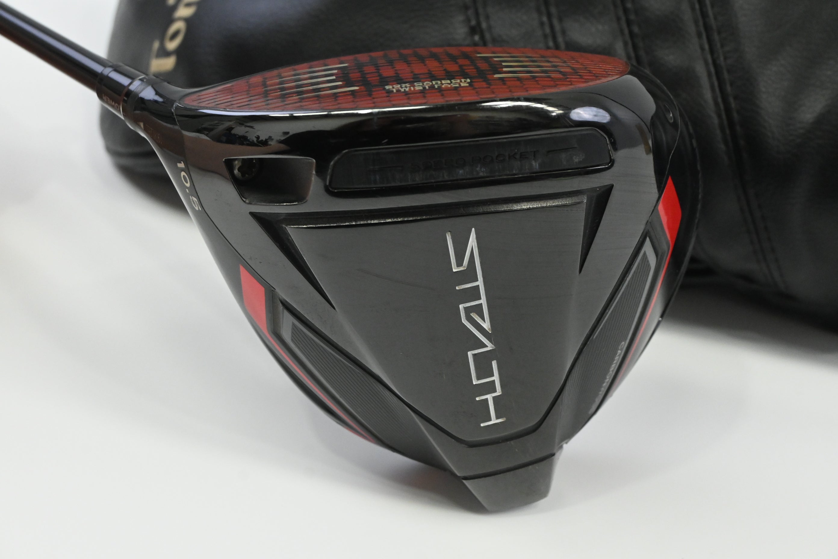 Left Hand Taylormade Stealth Driver / 10.5 Degree / Stiff Flex Fujikura Atmos 6