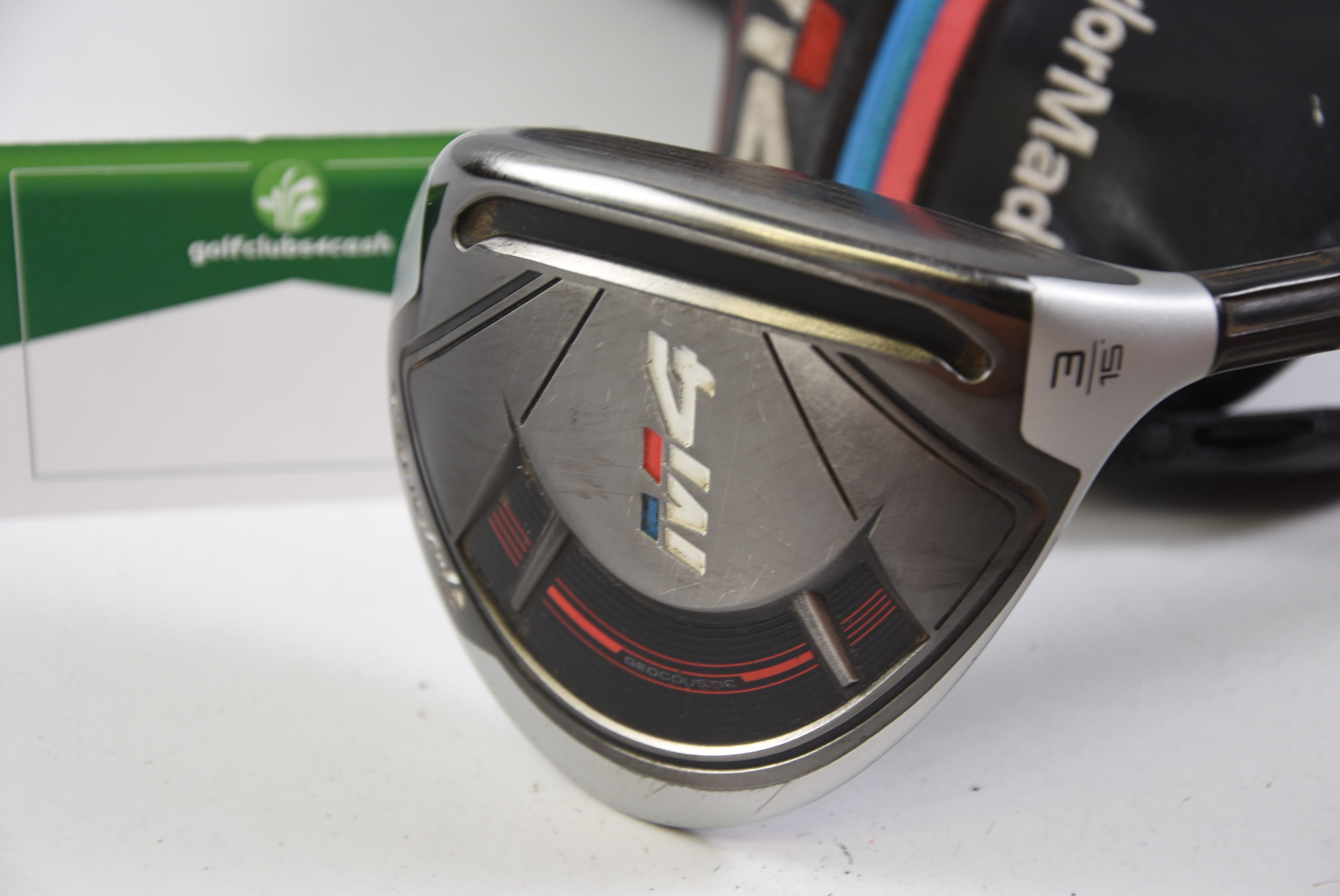 Taylormade M4 #3 Wood / 15 Degree / Senior Flex Fujikura Atmos Red 5 Shaft