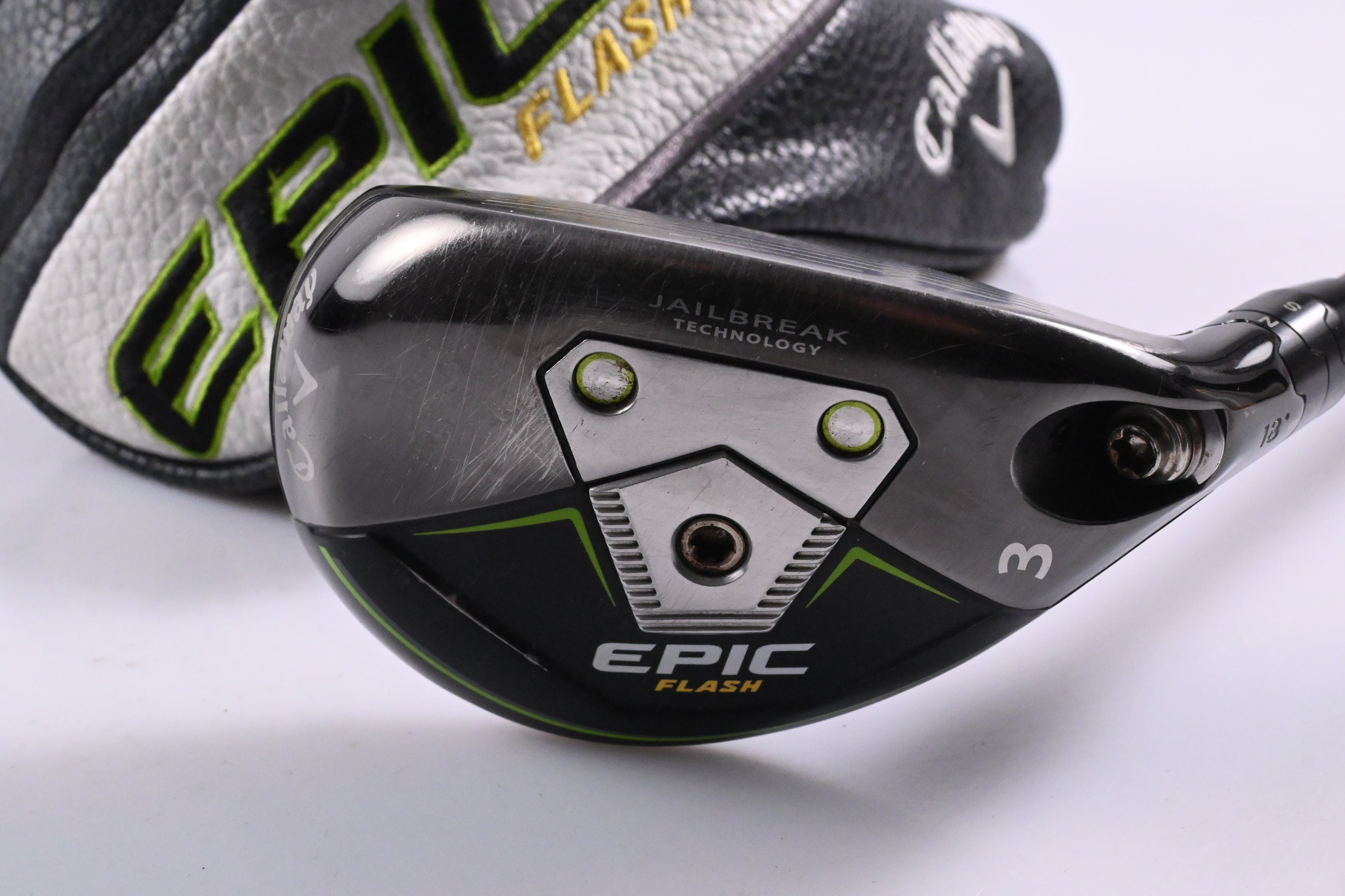 Callaway Epic Flash #3 Hybrid / 18 Degree / Stiff Flex Tensei AV Silver 70 Shaft