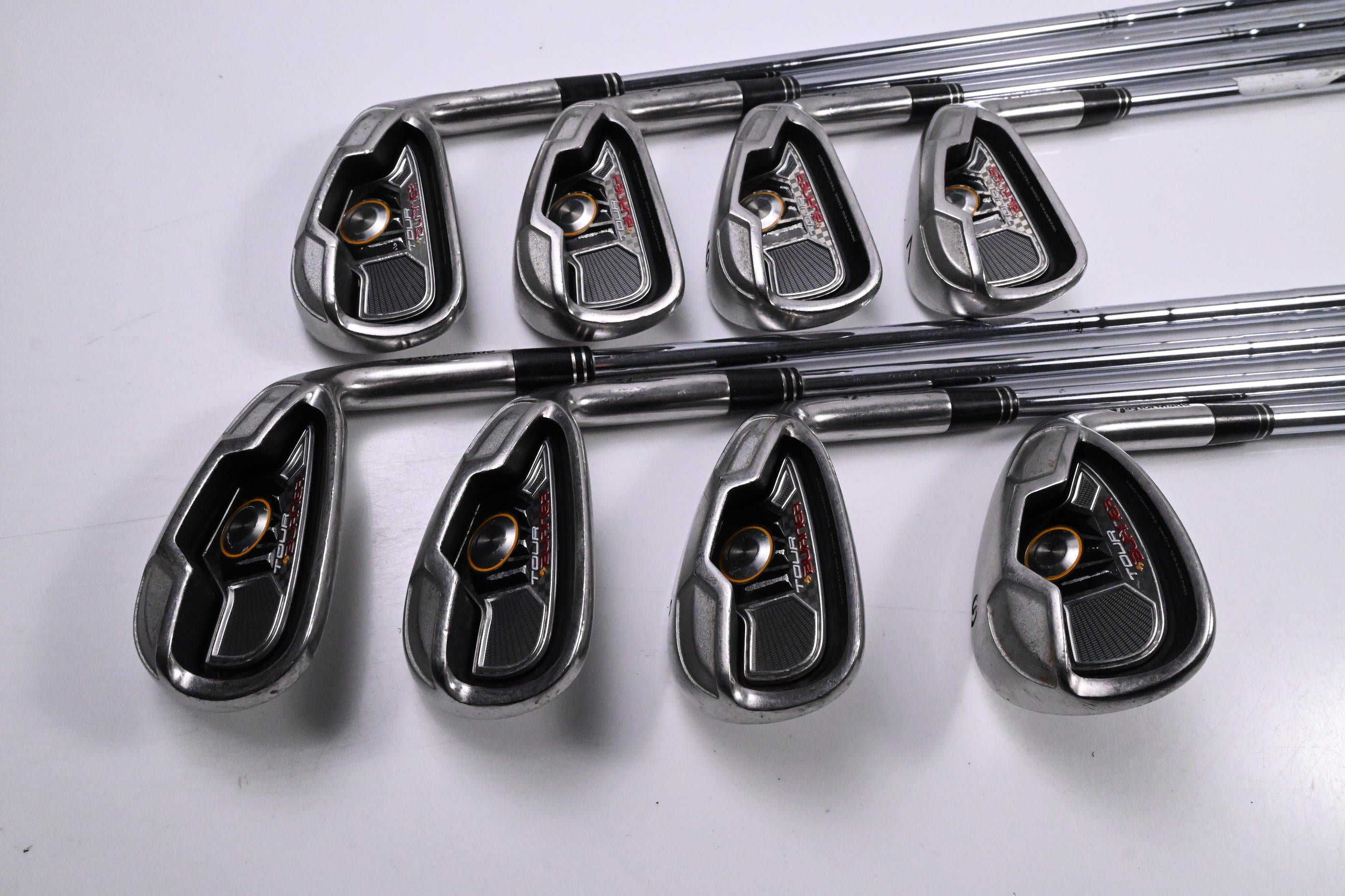 Taylormade Tour Burner Irons / 4-PW+SW / Regular Flex Burner 105 Shafts