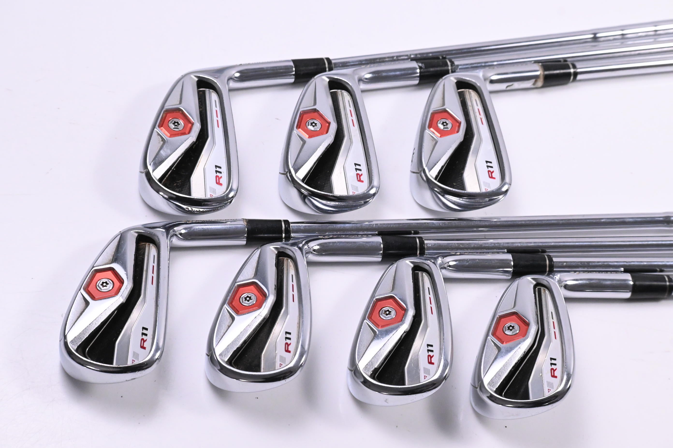 Taylormade R11 Irons / 4-PW / Regular Flex KBS Tour 90 Shafts