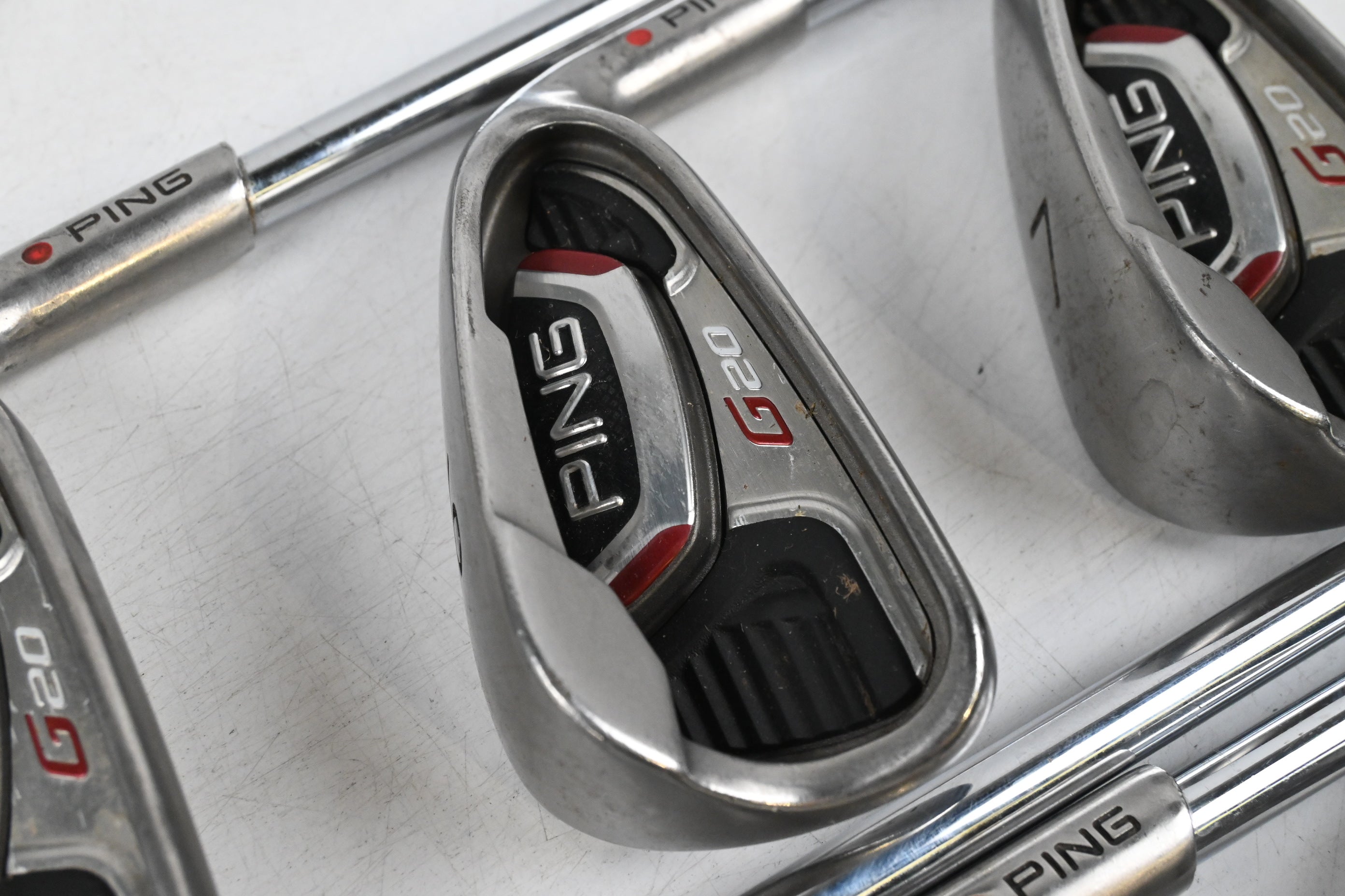 Ping G20 Irons / 5-PW / Red Dot / Regular Flex Ping CFS Shafts