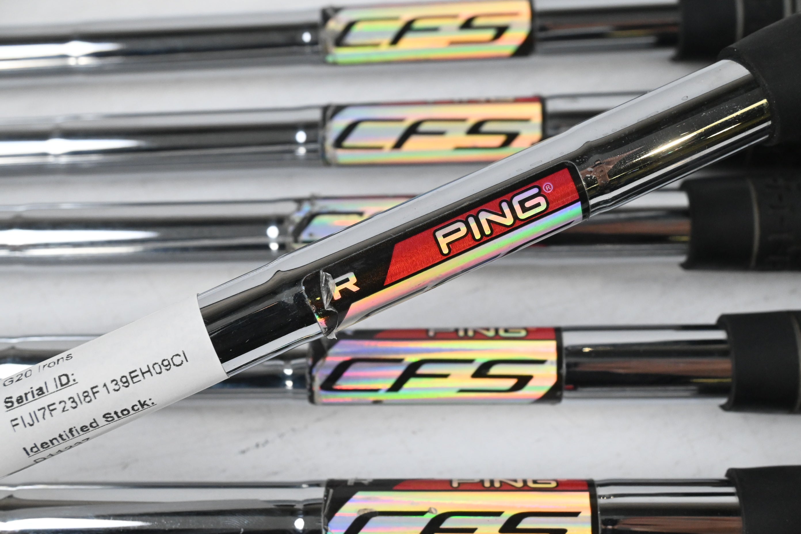 Ping G20 Irons / 5-PW / Red Dot / Regular Flex Ping CFS Shafts