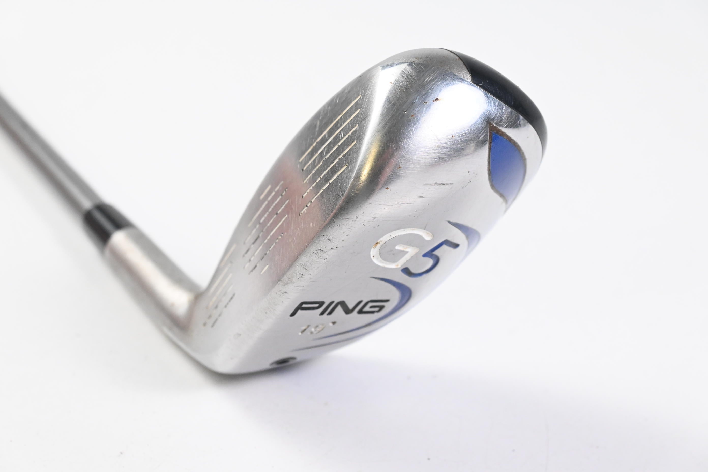 Left Hand Ping G5 #3 Hybrid / 19 Degree / Regular Flex Ping TFC 100 H Shaft