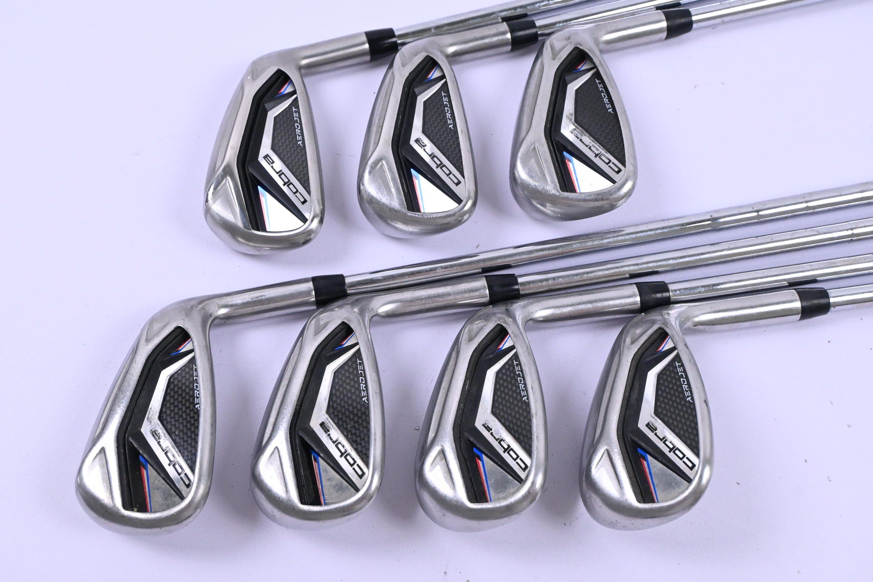 Cobra Aerojet Irons / 6-PW+GW+SW / Regular Flex KBS Tour Lite Shafts