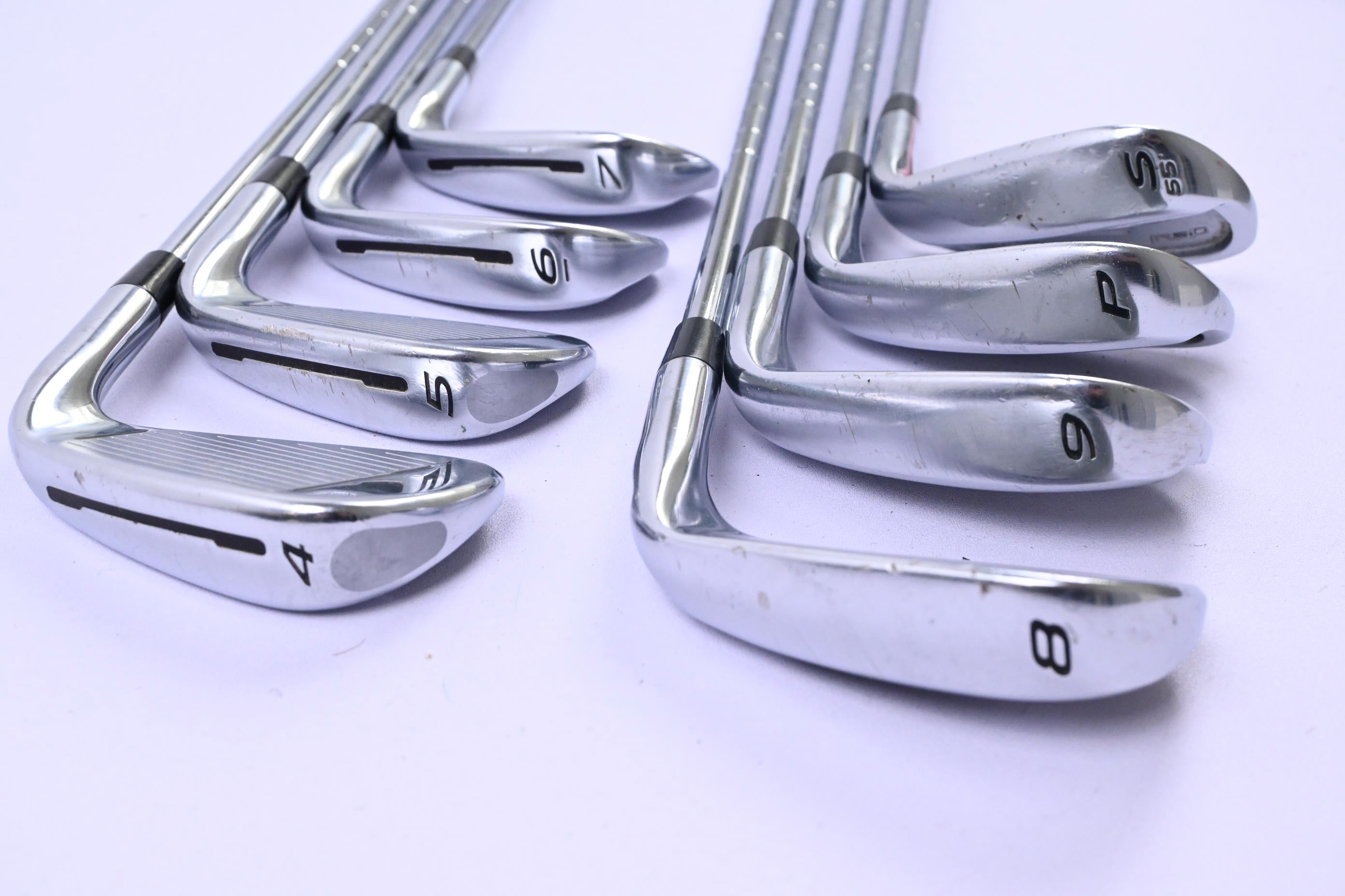 Left Hand Taylormade RSi2 Irons / 4-PW+SW / Regular Flex Steel Shafts
