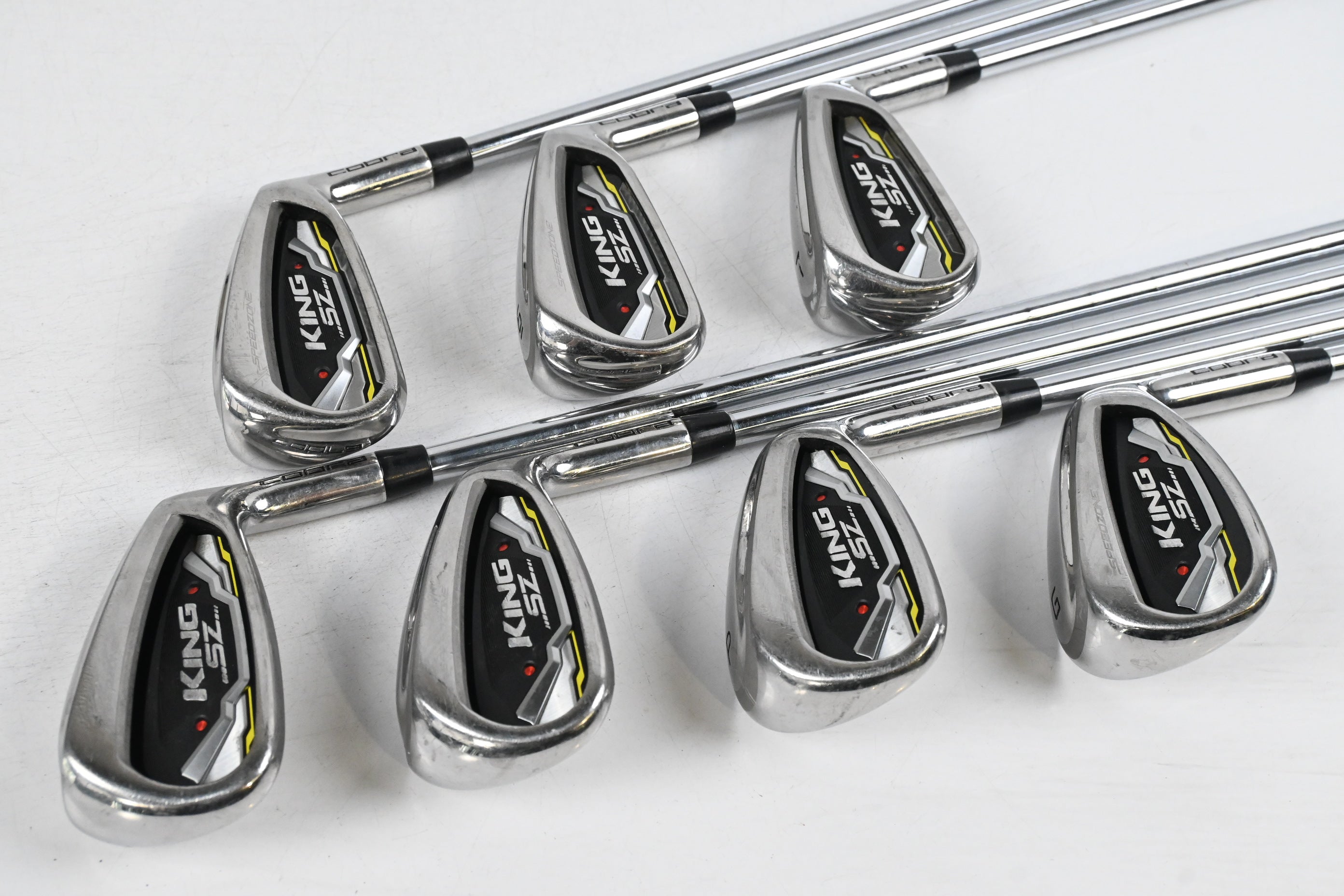 Cobra King Speedzone Irons / 5-PW+GW / Regular Flex KBS Tour 90 Shafts