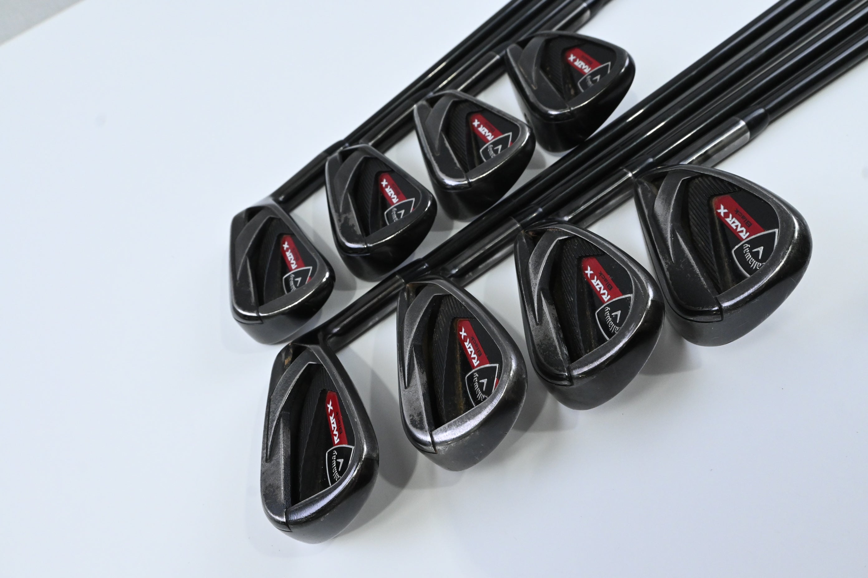 Callaway RAZR X Black Irons / 5-PW+AW+SW / Regular Flex Callaway 75 Shafts