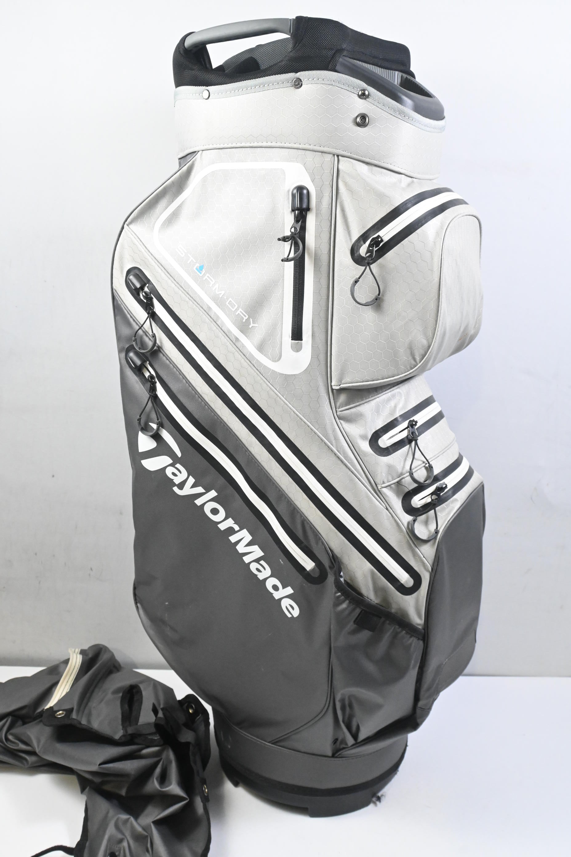 Taylormade Storm Dry Cart Bag / 14-Way Divider / Grey, White & Black