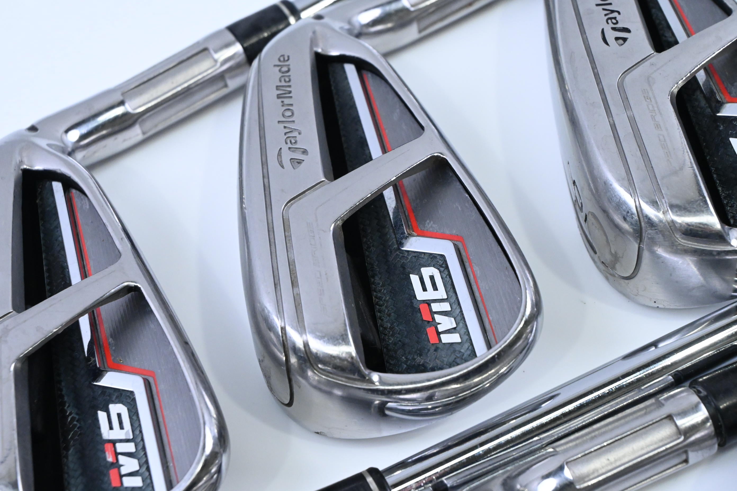 Taylormade M6 Irons / 4-PW+AW / Stiff Flex KBS Tour Shafts