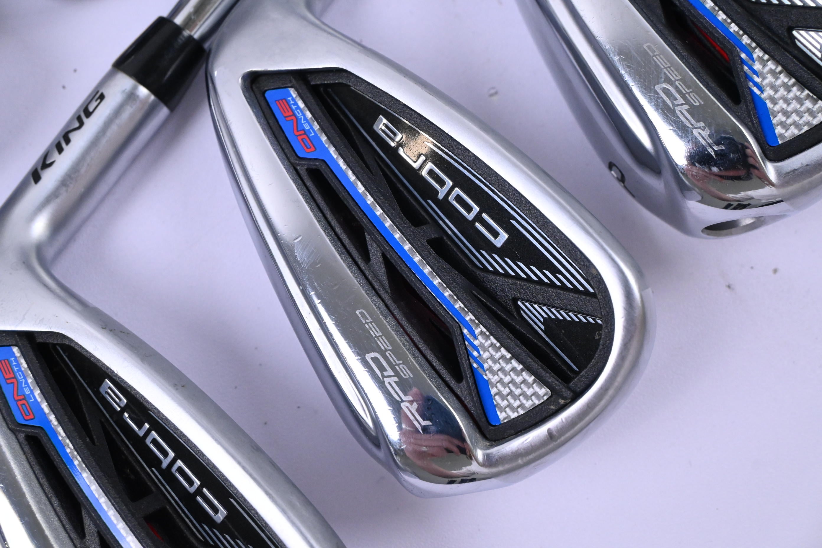 Cobra King Radspeed One Length Irons / 5-PW / Regular Flex KBS Tour 90 Shafts