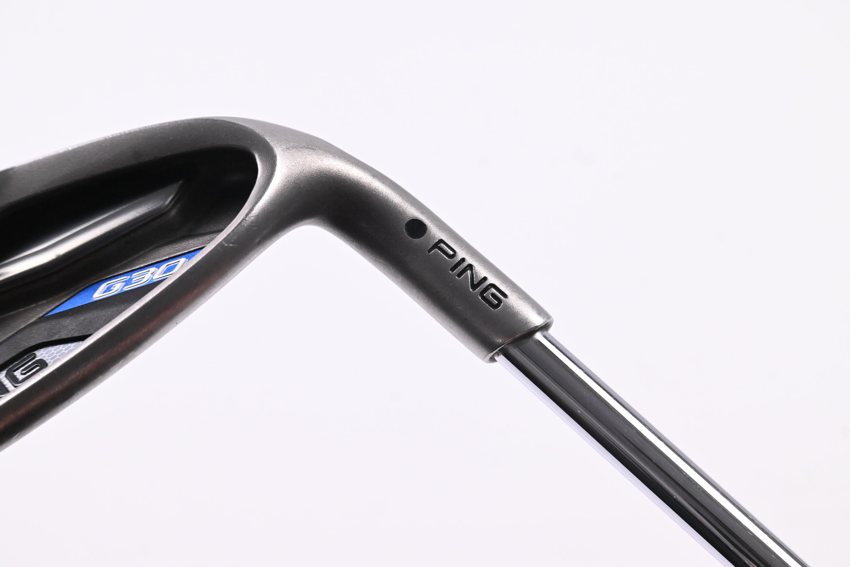 Ping G30 #9 Iron / Black Dot / Regular Flex Ping CFS Distance Shaft