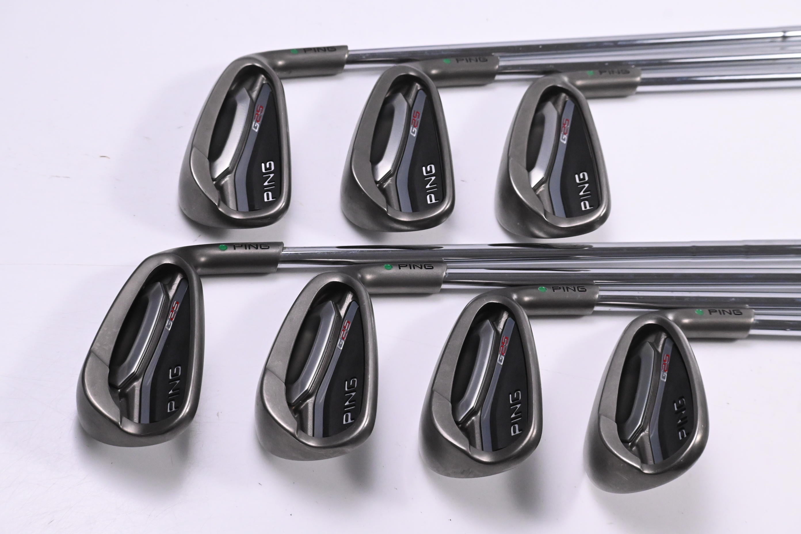 Ping G25 Irons / 5-PW+SW / Green Dot / Regular Flex Ping CFS Shafts