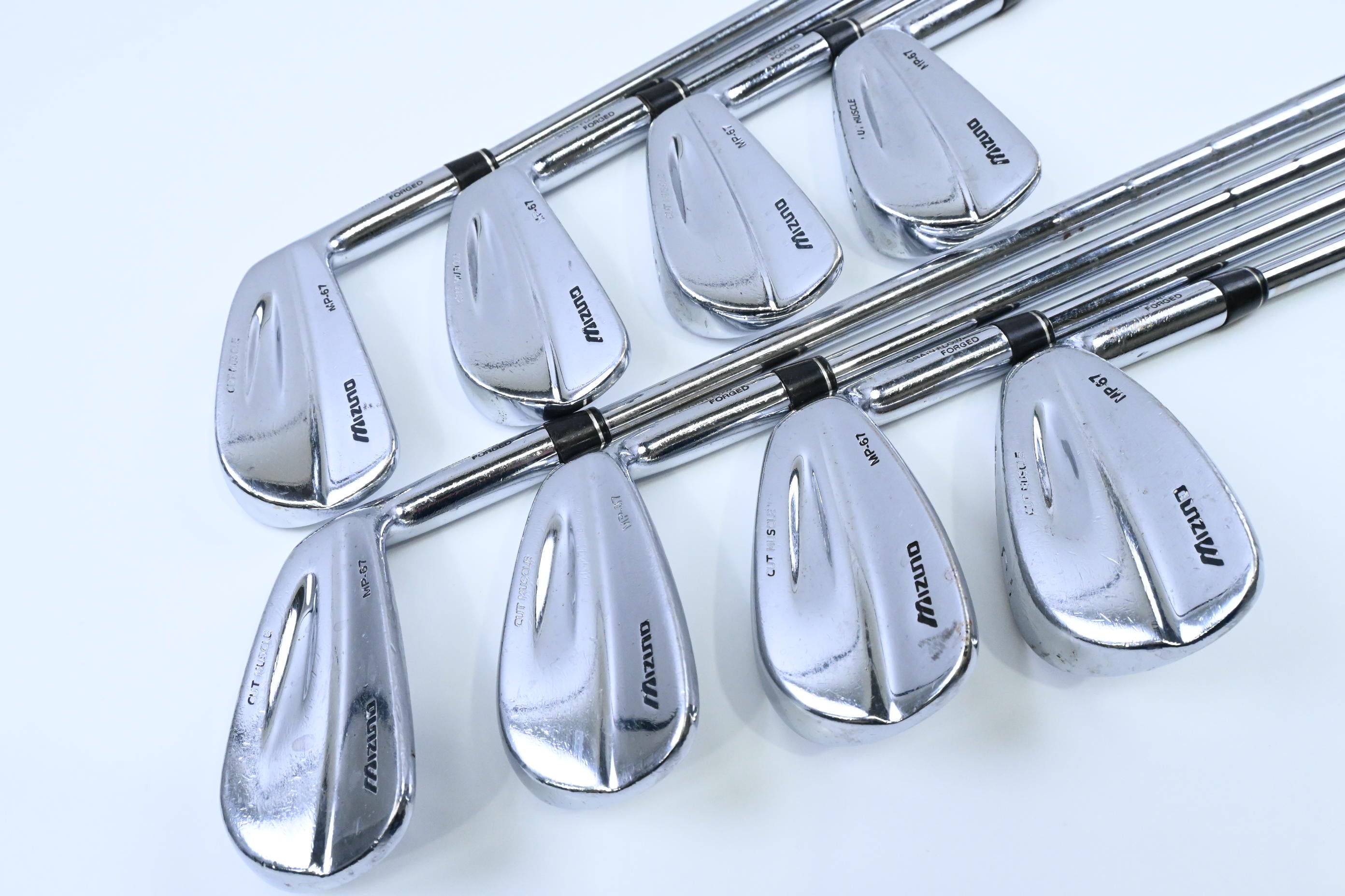 Mizuno MP-67 Irons / 3-PW / Regular Flex KBS Tour Shafts