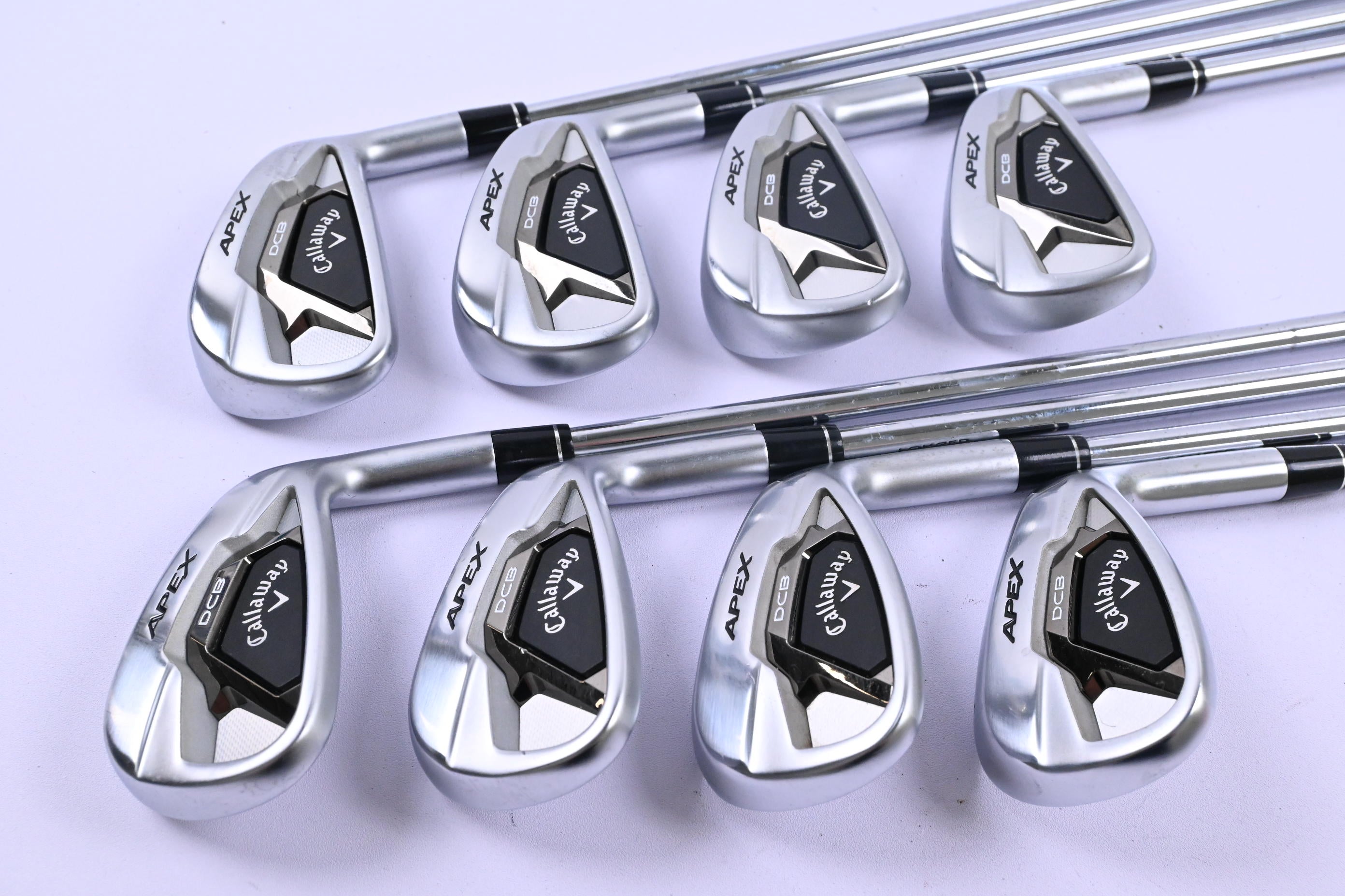 Callaway Apex DCB Irons / 4-PW+GW / Stiff Flex Elevate MPH 95 Shafts