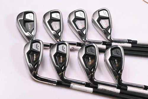 Left Hand Callaway Rogue ST Max OS Lite Irons / 6-PW+AW+GW+SW / Senior Flex