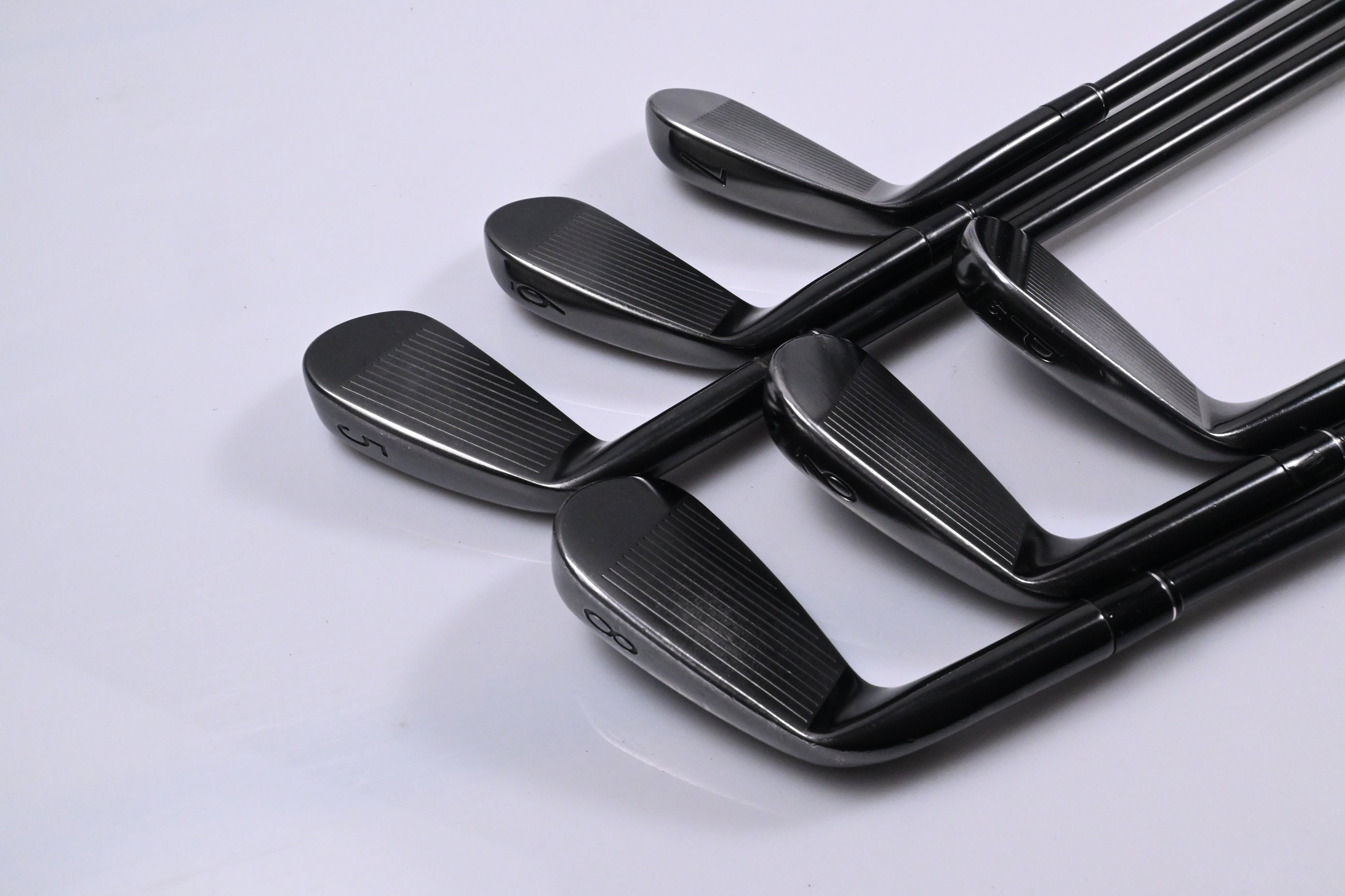 Titleist T100 Ltd Edition Black Irons / 5-PW / Regular Plus Flex Project X LZ