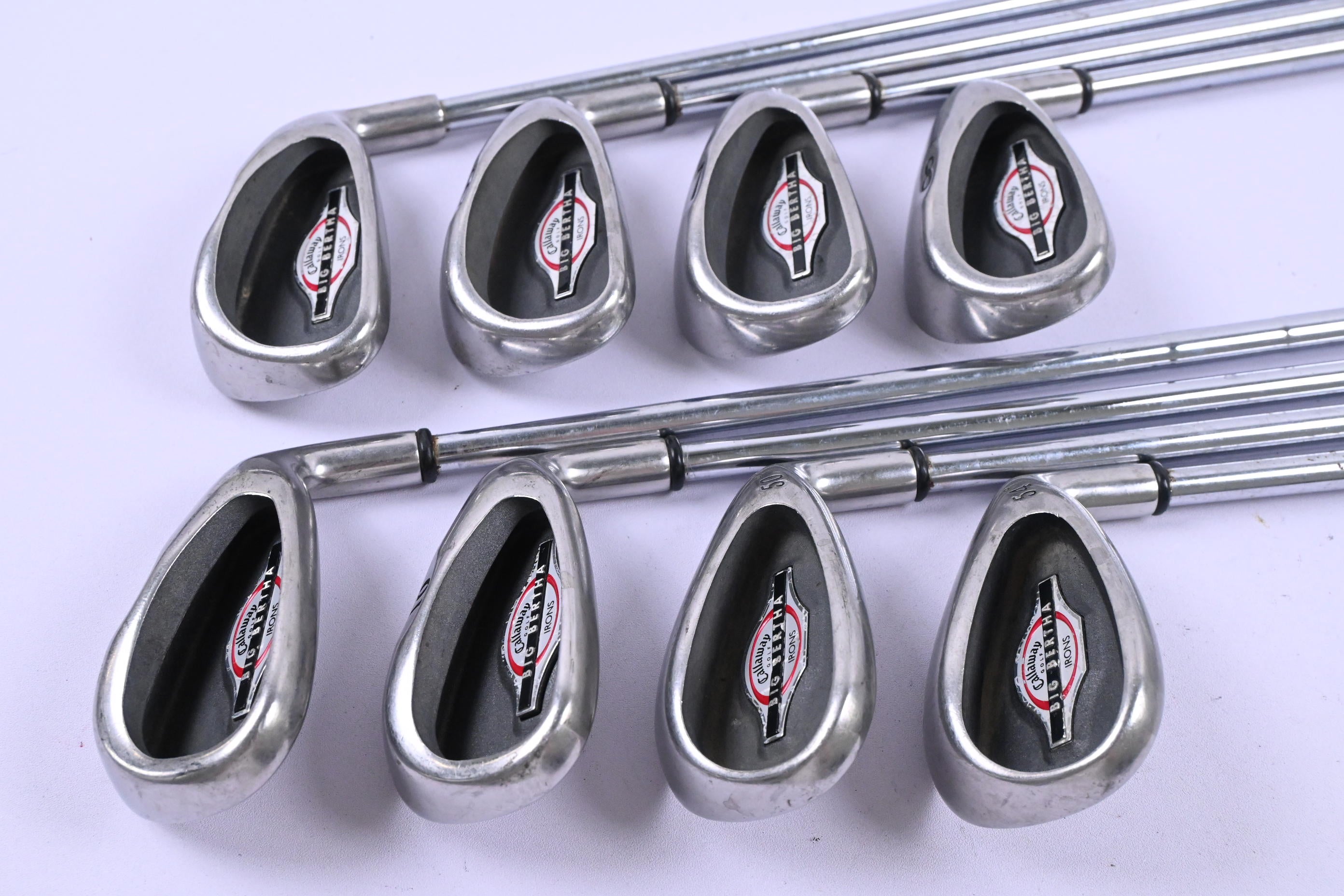 Callaway Big Bertha 2002 Irons / 5-PW+GW+SW / Uniflex Big Bertha Shafts