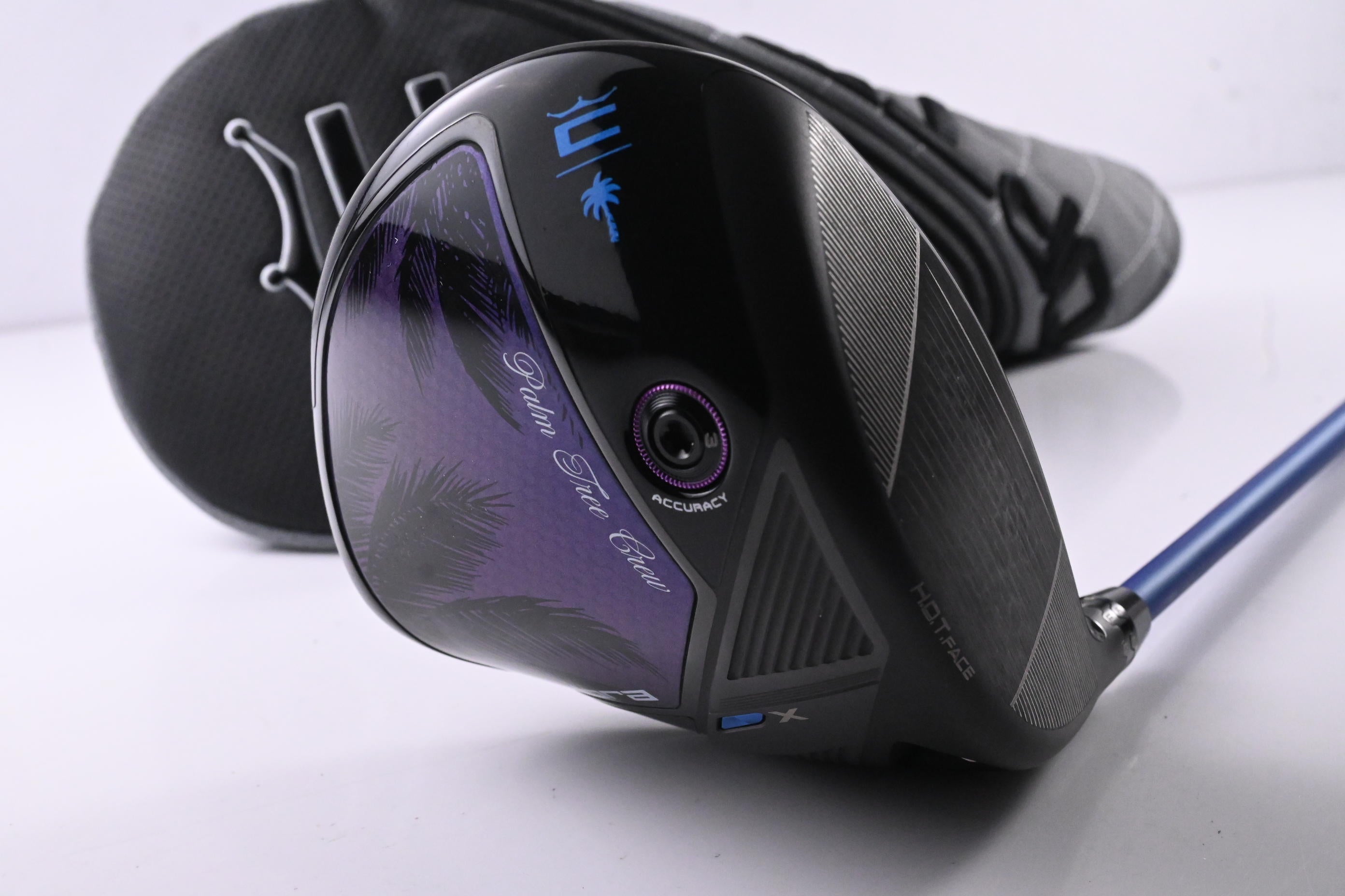 Cobra OPTM X Palm Tree Crew Driver / 9 Degree / Regular Flex Denali Frost Blue