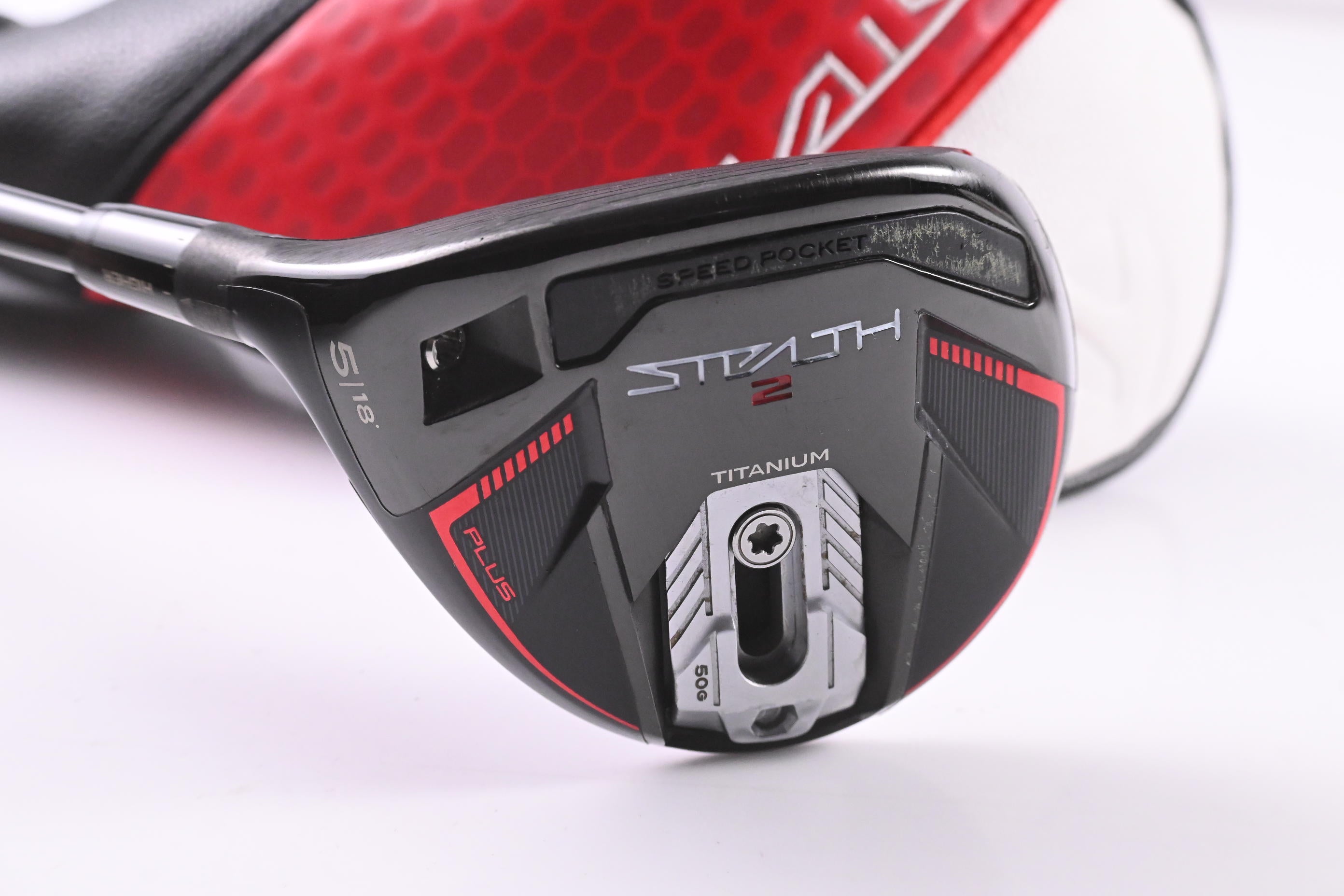 Left Hand Taylormade Stealth 2 Plus #5 Wood / 18 Degree / TX-Flex Tensei AV RAW