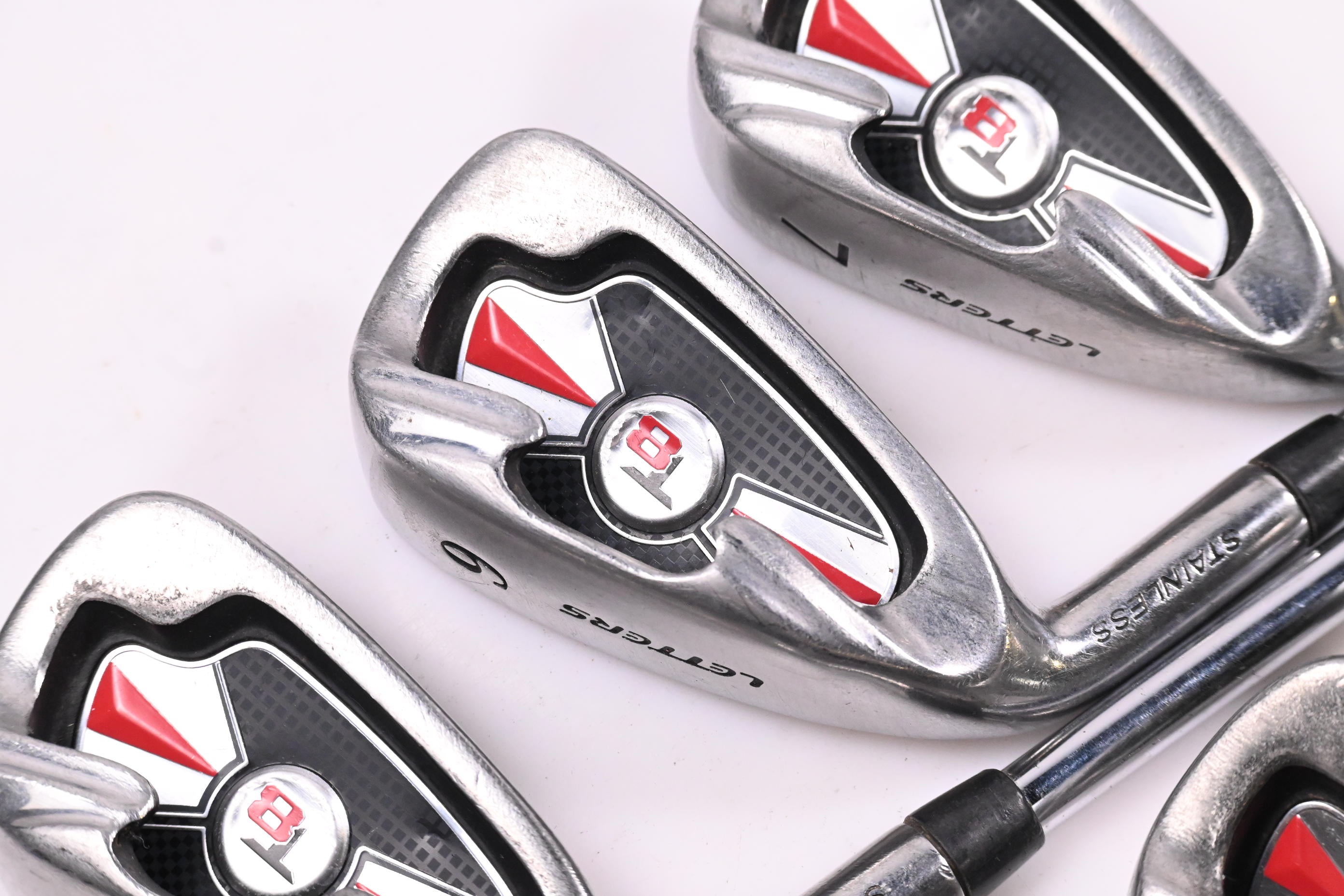 Left Hand John Letters T8 Irons / 5-PW / Regular Flex Steel Shafts