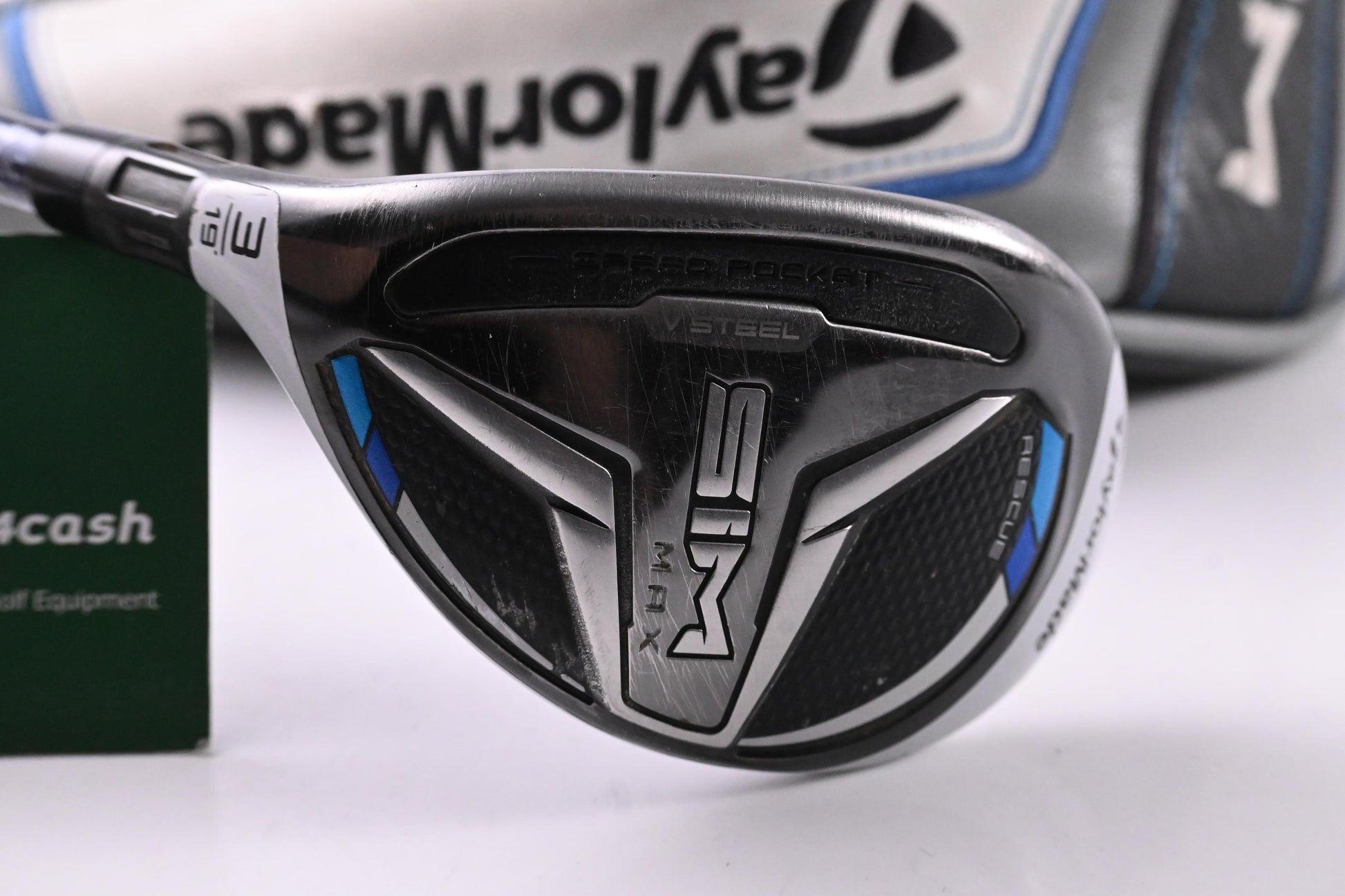 Left Hand Taylormade SIM Max #3 Hybrid / 19 Degree / Stiff Flex Ventus Blue 7