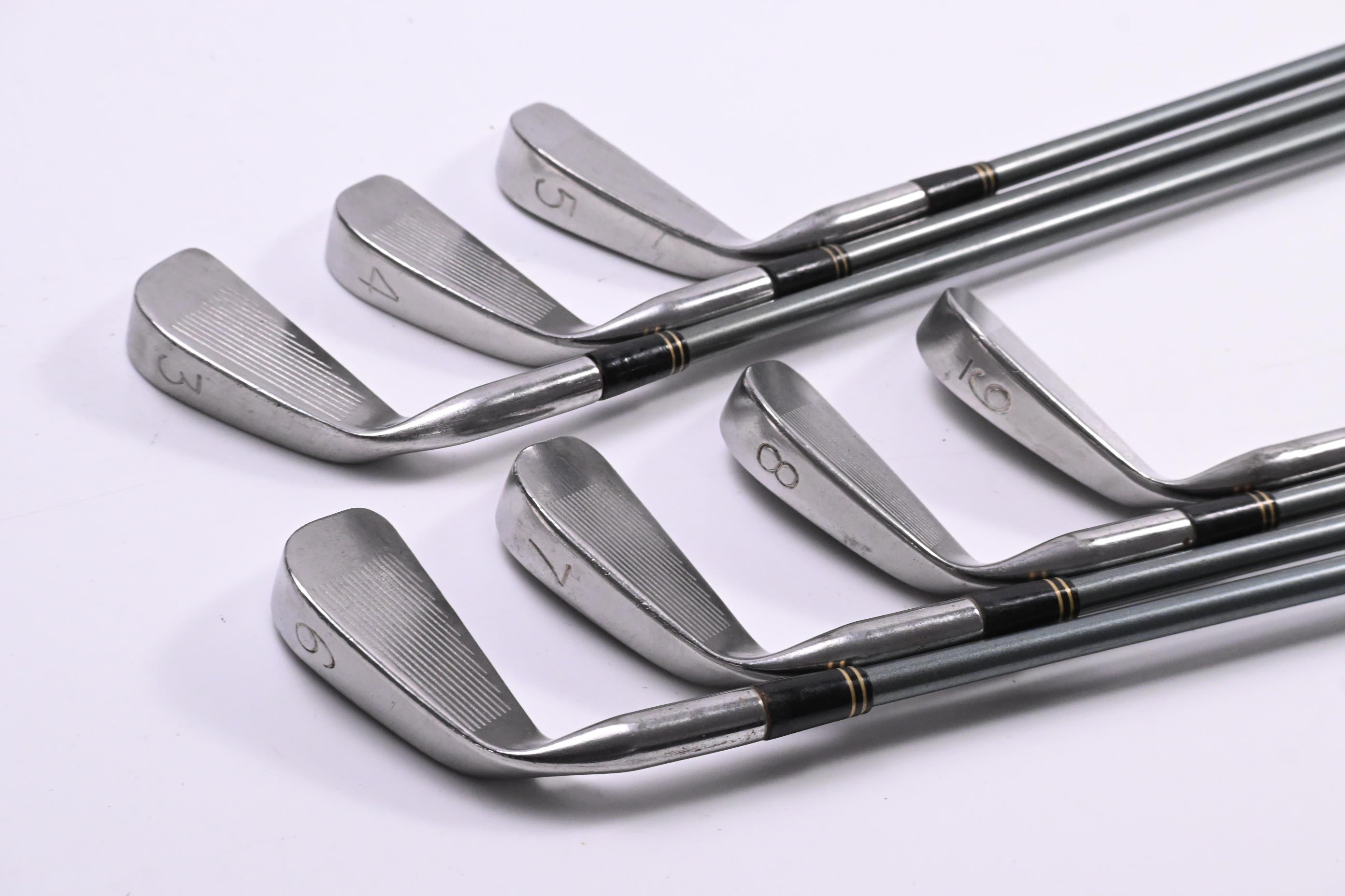 Ping Karsten III Irons / 3-9i / Blue Dot / Stiff Flex Graphite Shafts