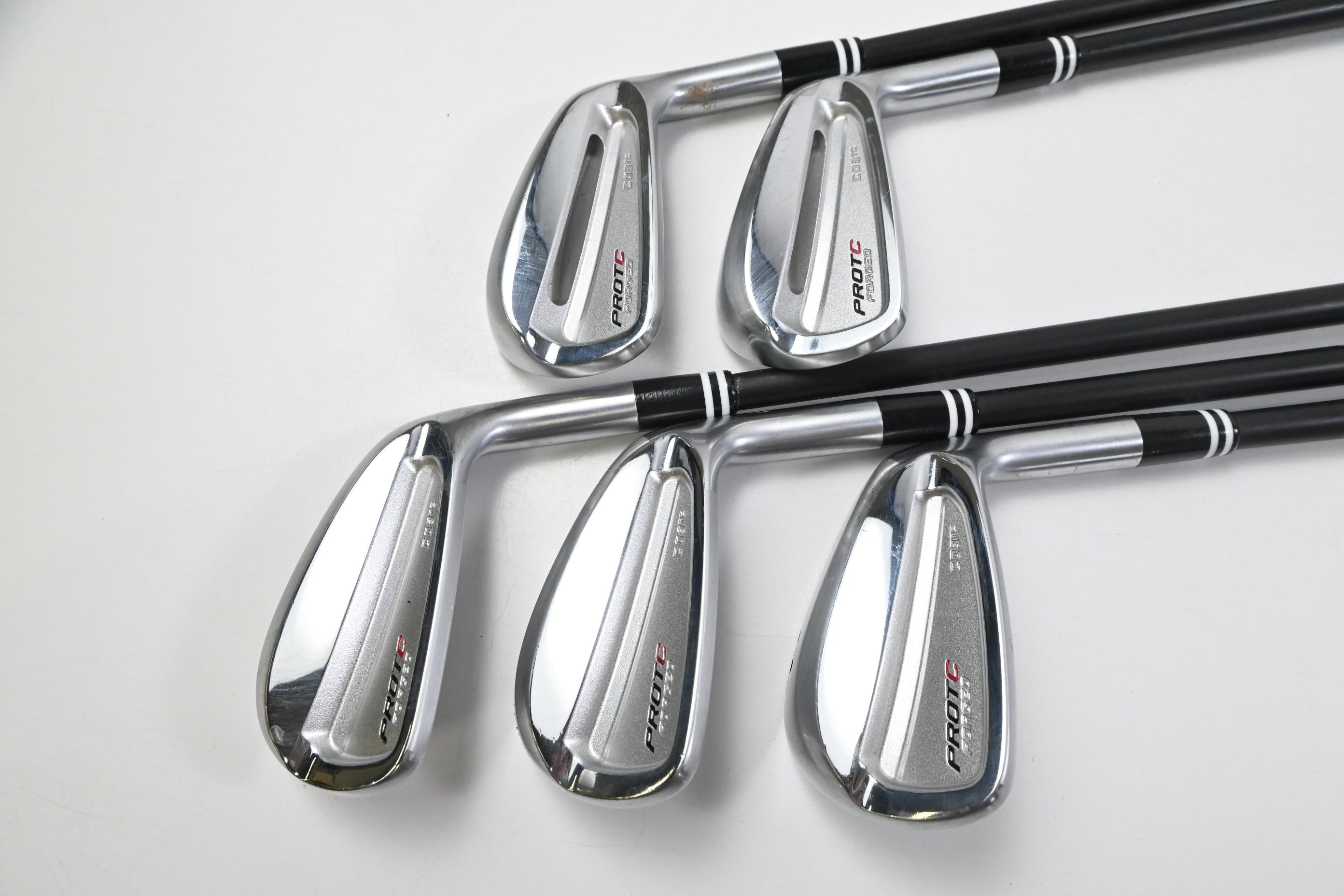 PROTC Forged C03TC Irons / 6-PW / Stiff Flex Fujikura AXIOM 105 Velocore Shafts