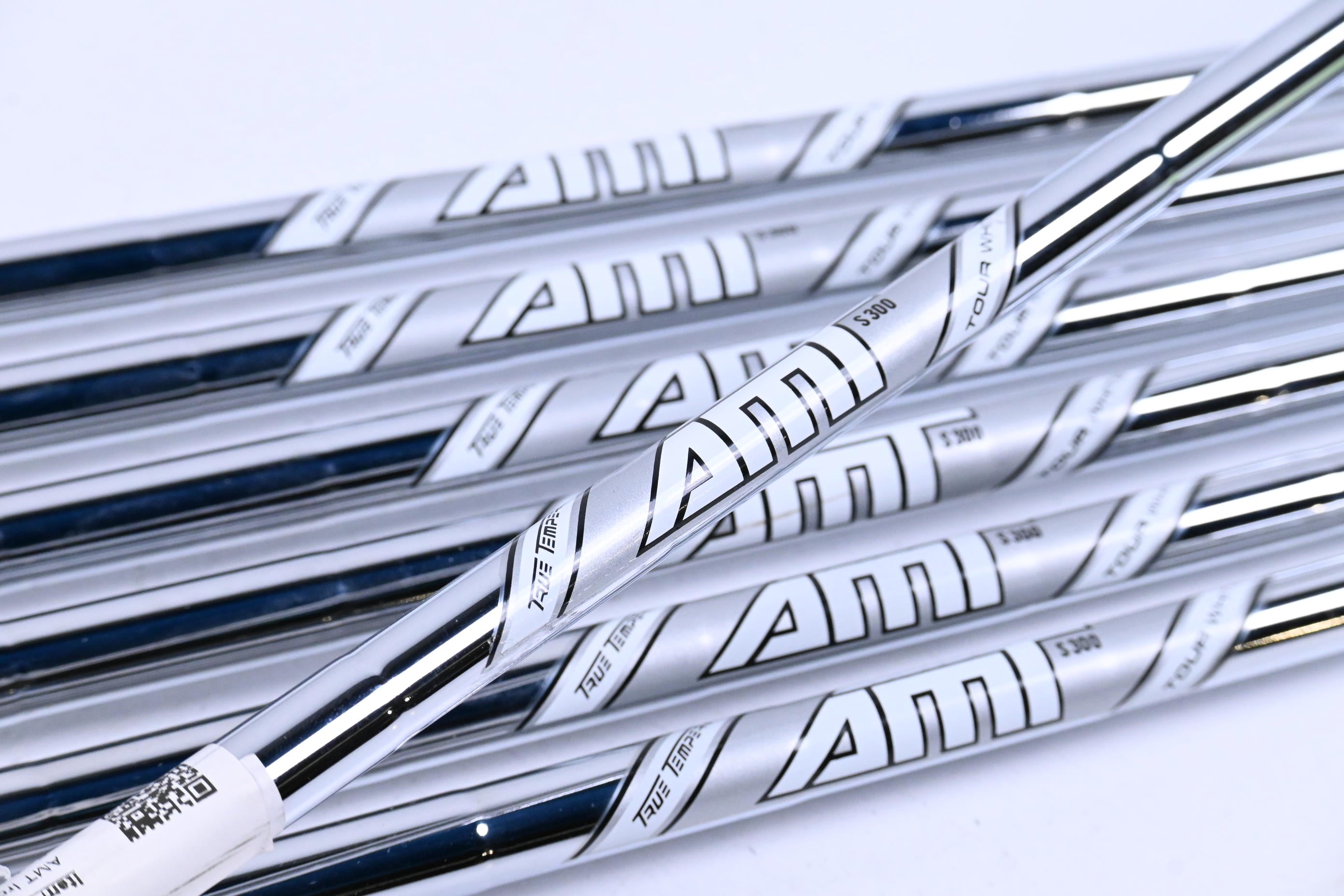 True Temper AMT S300 Tour White Iron Shafts / Stiff Flex / Set of 7 / .355 Tip
