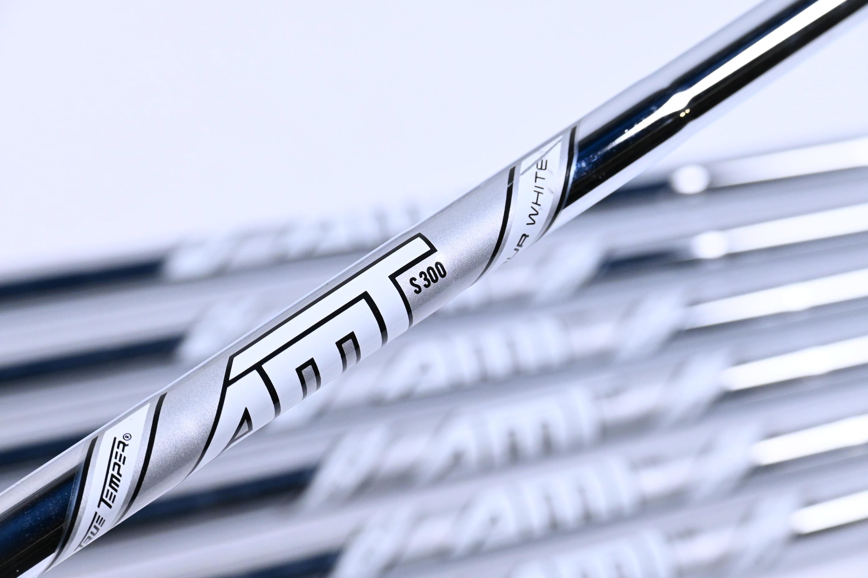 True Temper AMT S300 Tour White Iron Shafts / Stiff Flex / Set of 7 / .355 Tip