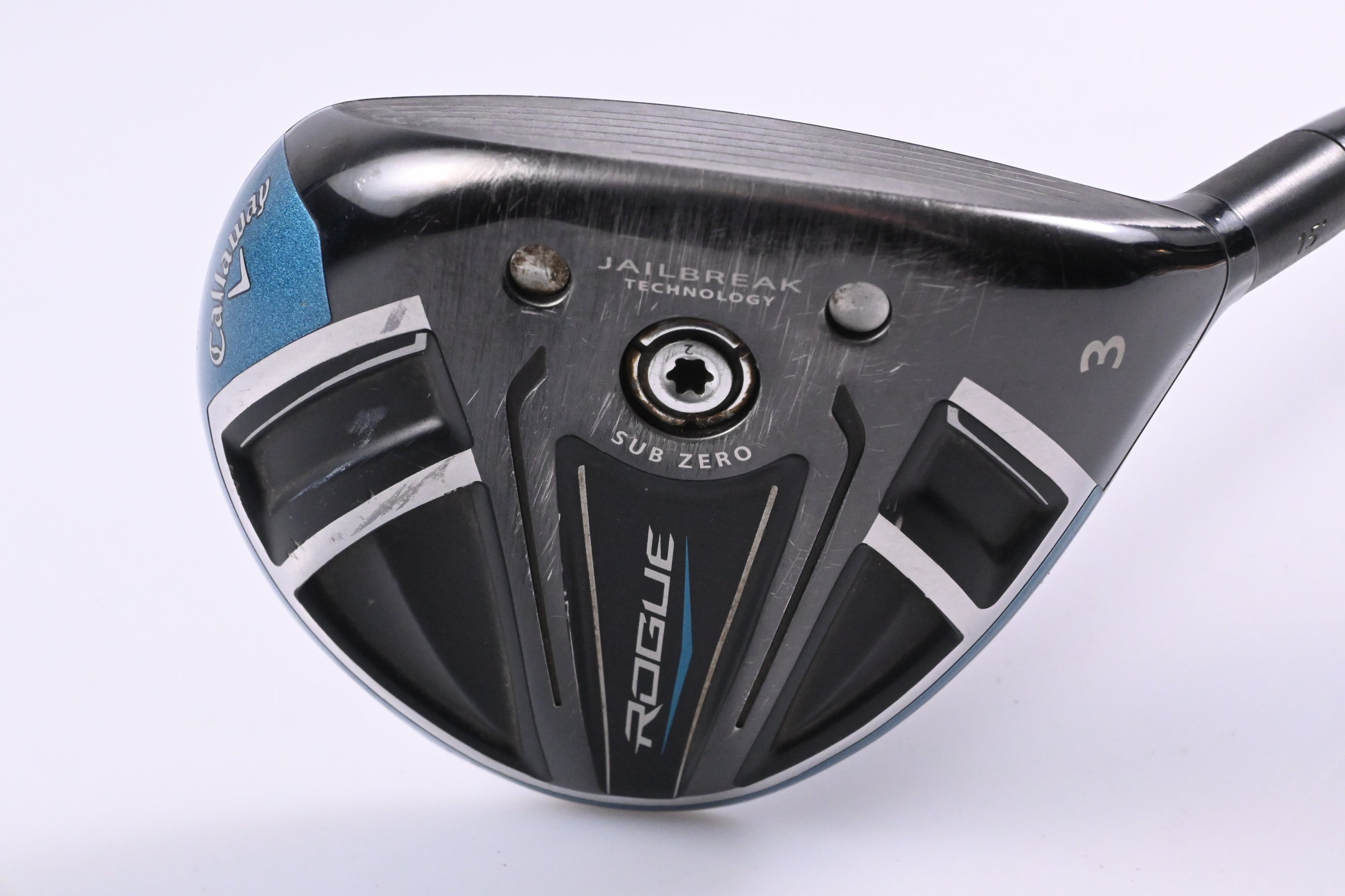 Callaway Rogue Sub Zero #3 Wood / 15 Degree / Stiff Flex Evenflow Blue 75 Shaft