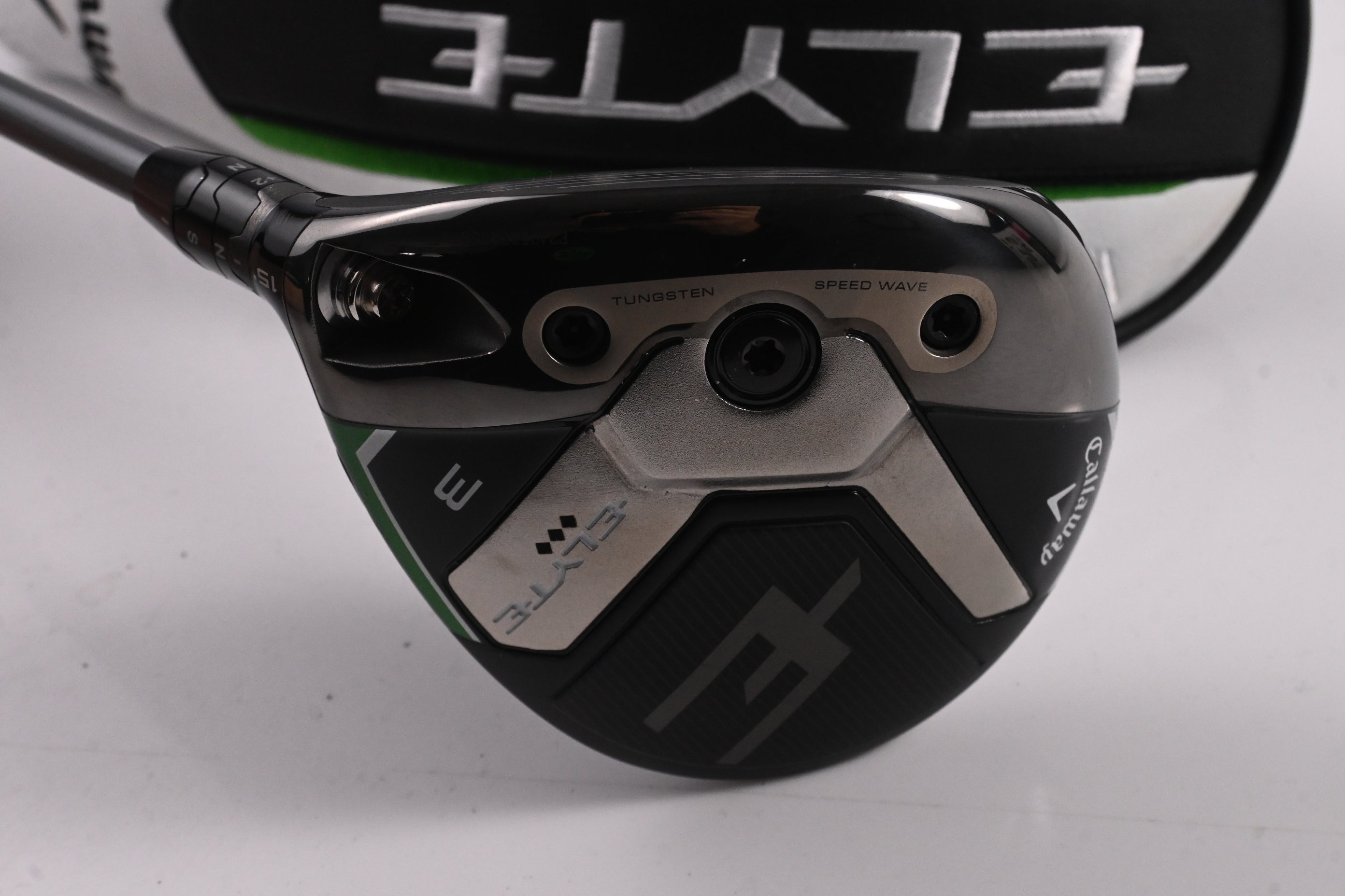 Left Hand Callaway Elyte Triple Diamond #3 Wood / 15 Degree / Stiff Flex Denali