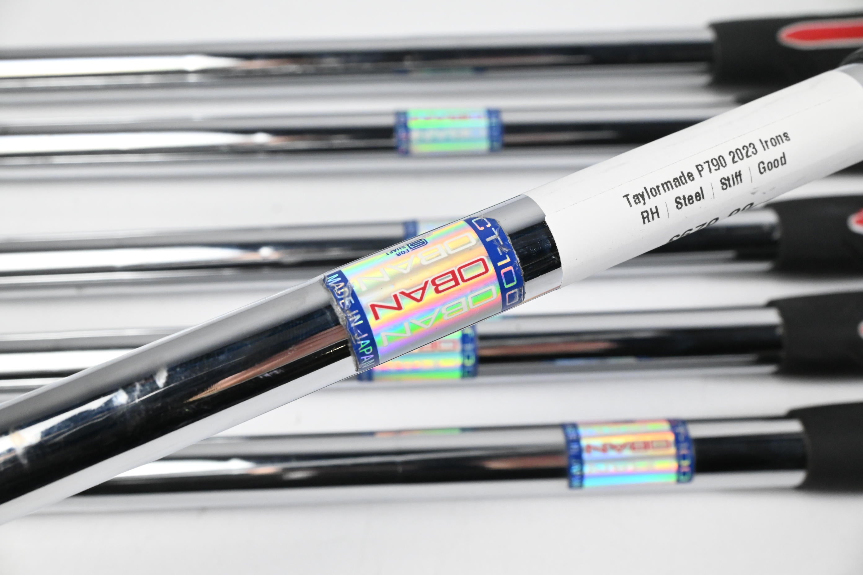 Taylormade P790 2023 Irons / 6-PW+GW / Stiff Flex Oban CT-100 Shafts