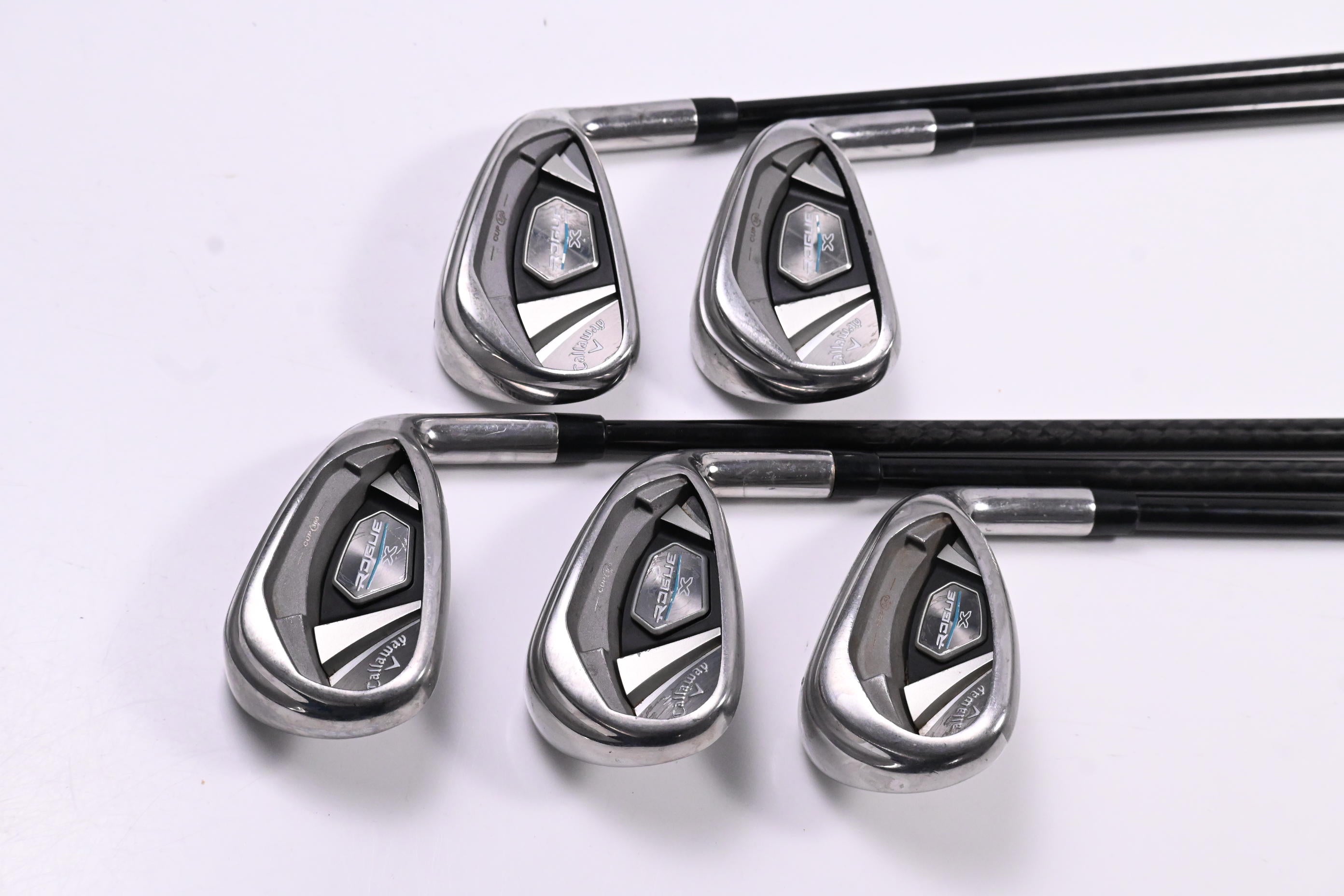 Callaway Rogue X Irons / 6-PW / Stiff Flex C6 Silver 60 Shafts