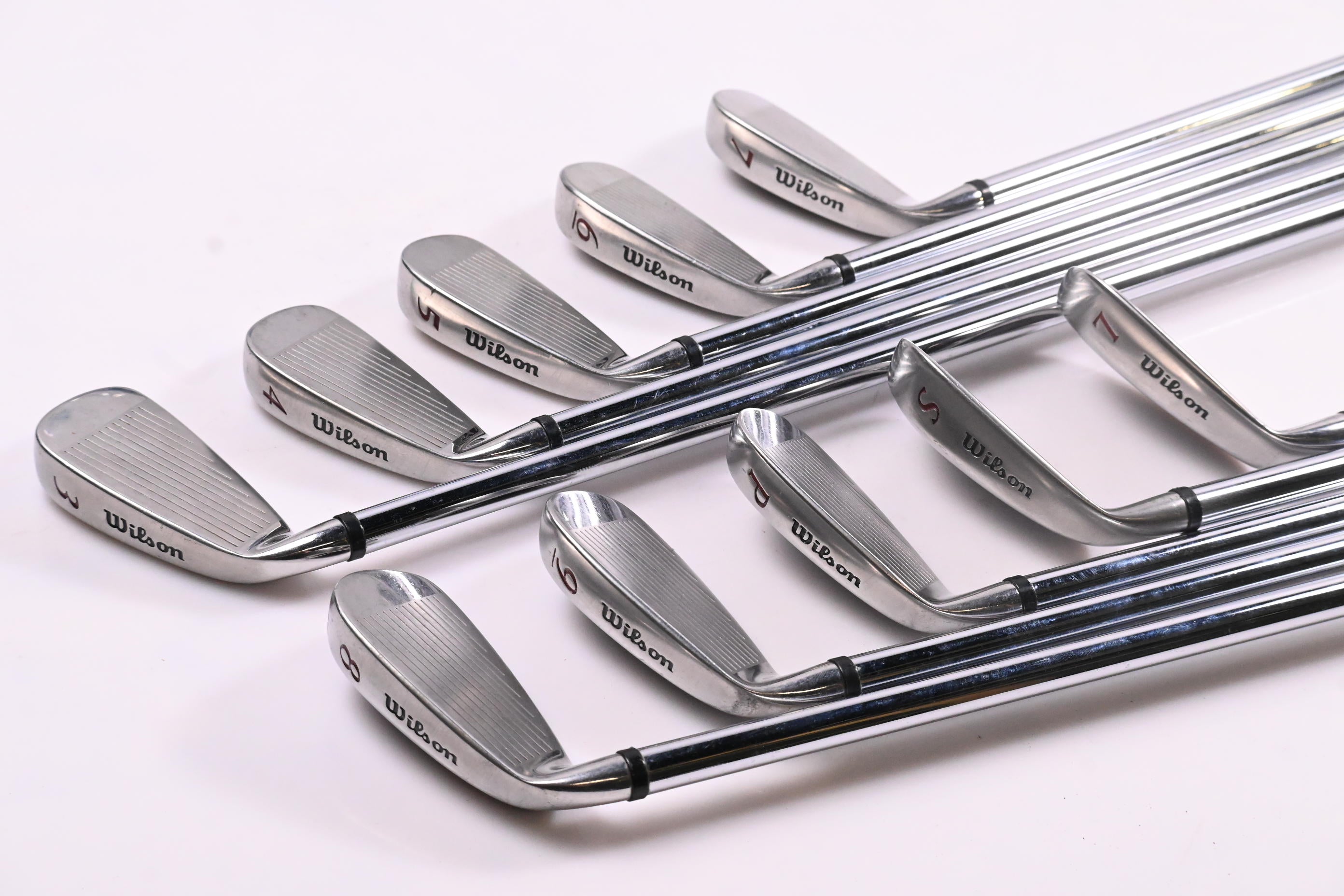 Wilson Deep Red Irons / 3-PW+SW+LW / Regular Flex Wilson Fat Shafts